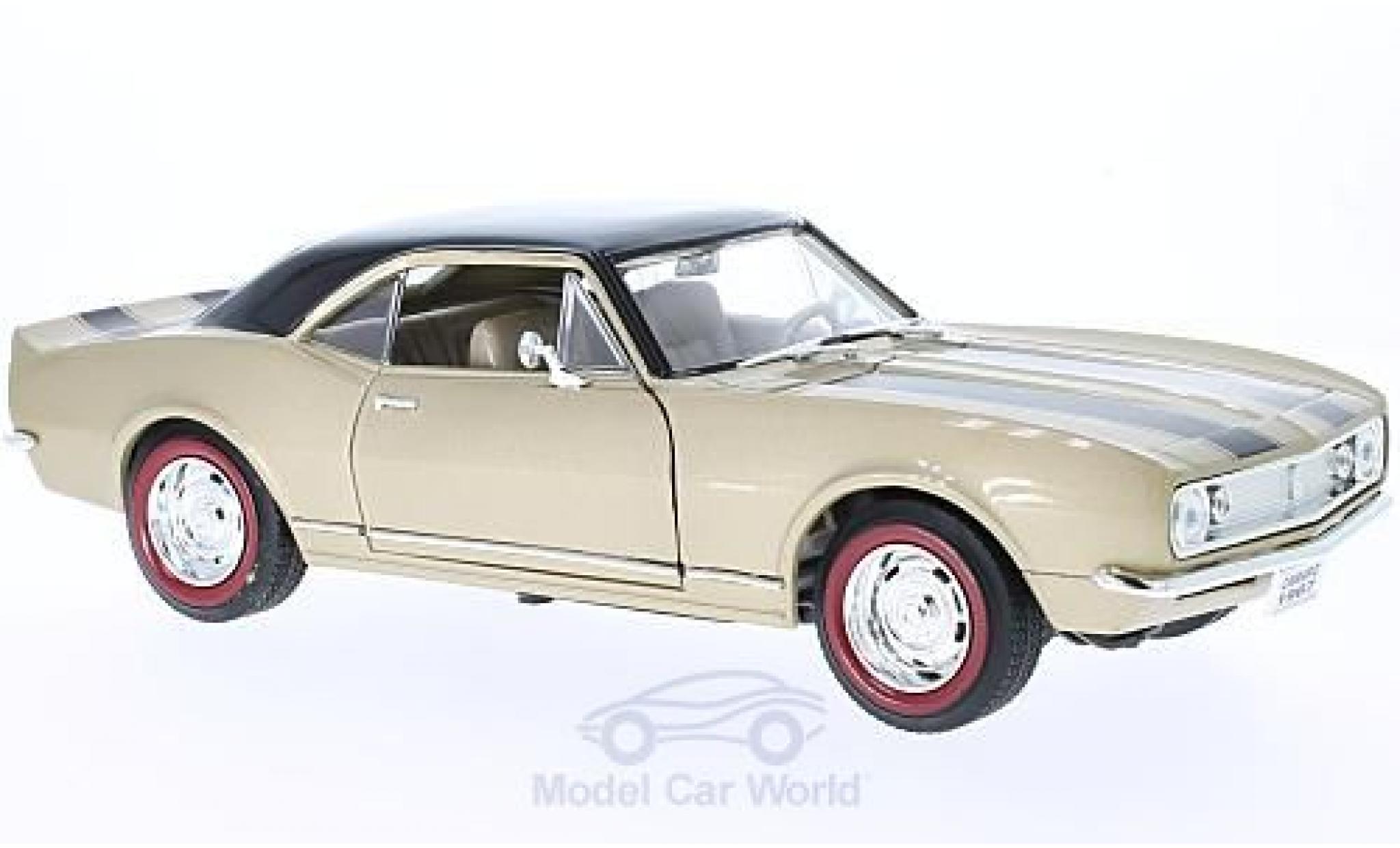 Chevrolet Camaro Z28 1/18 Lucky Die Cast Z28 gold/nero 1967 modellino in miniatura