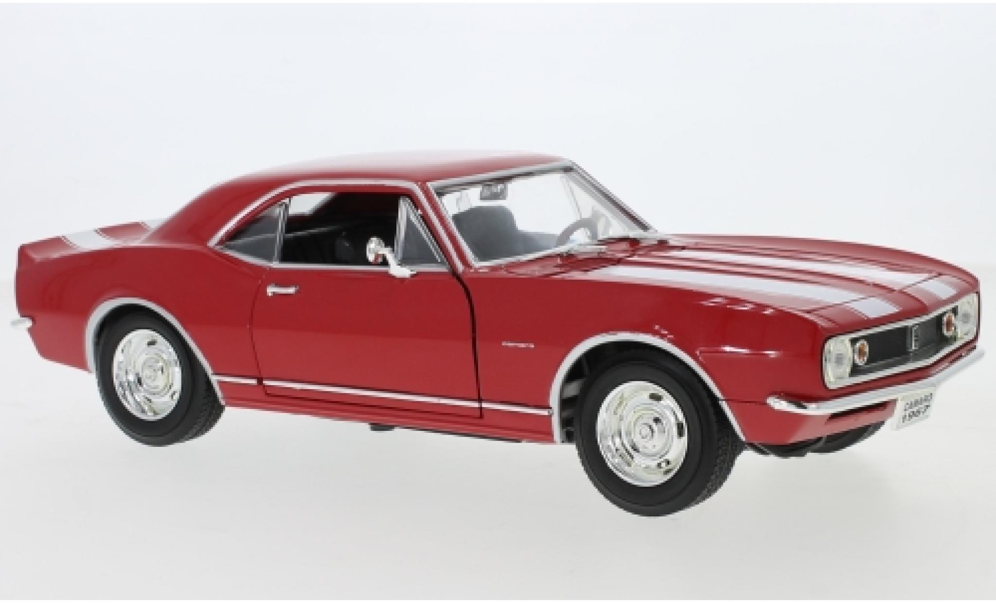Chevrolet Camaro 1/18 Lucky Die Cast Z28 rosso/bianco 1967 modellino in miniatura