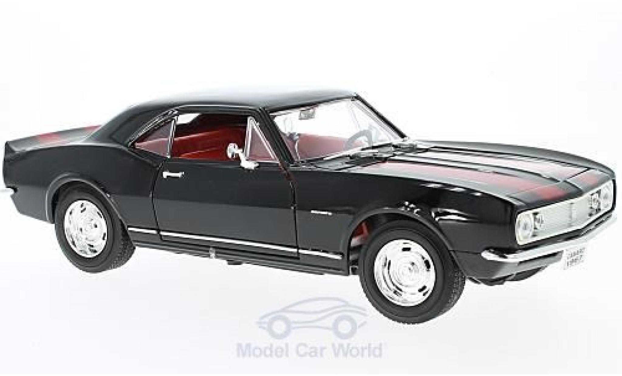 Chevrolet Camaro Z28 1/18 Lucky Die Cast Z28 nero/rosso 1967 modellino in miniatura