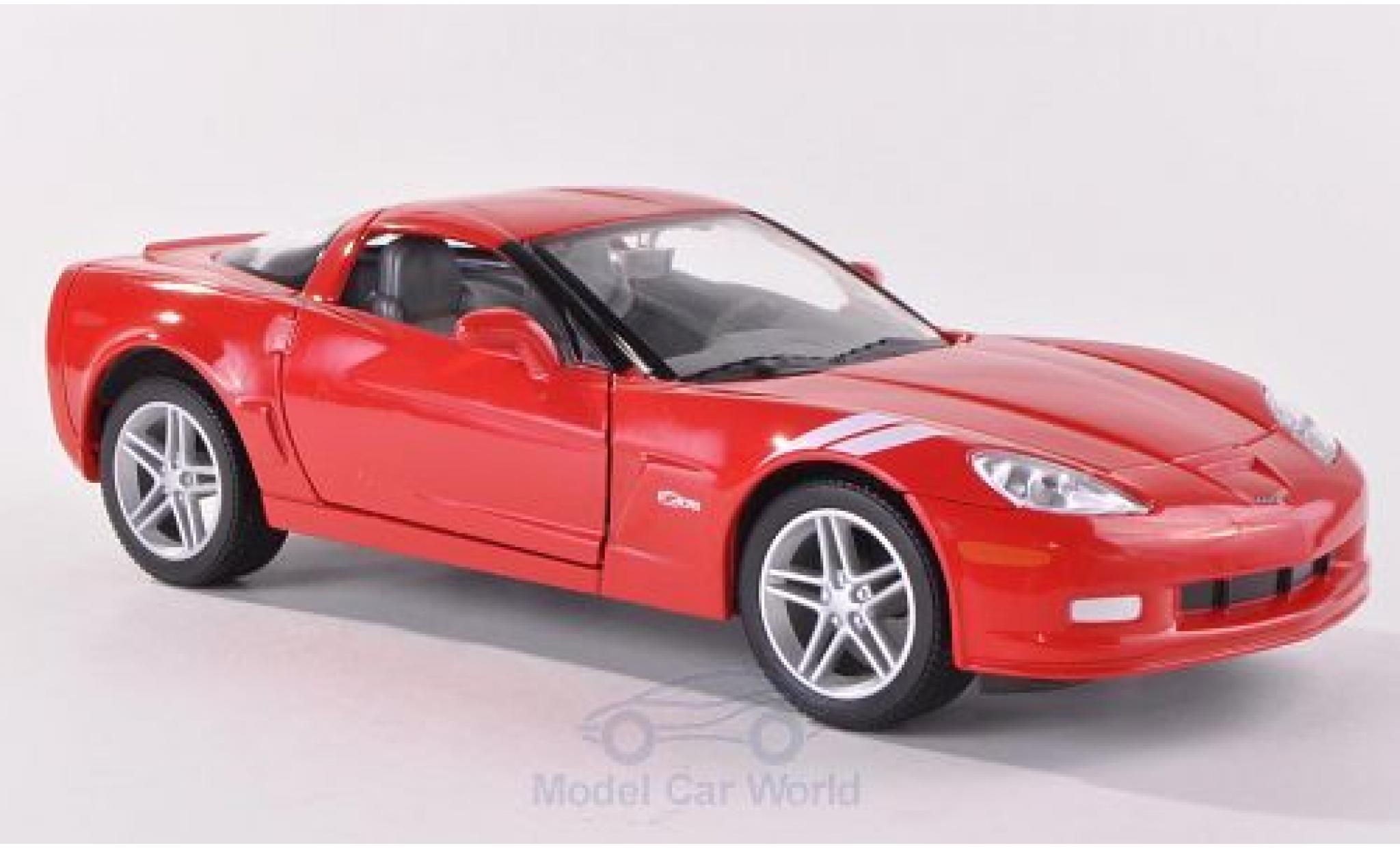 Chevrolet Corvette C6 1/24 Lucky Die Cast Z06 (C6) rosso 2007 modellino in miniatura