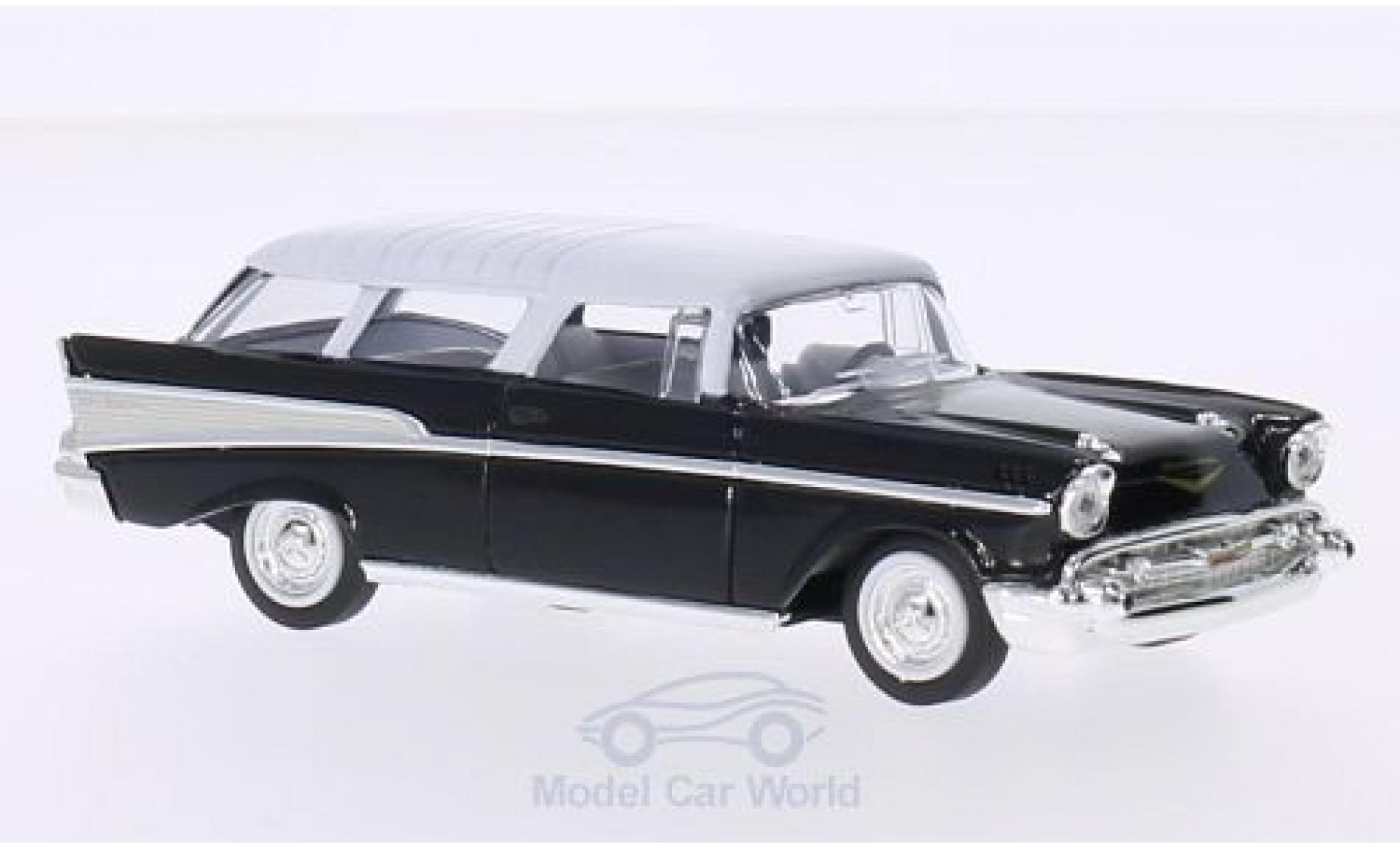 Chevrolet Nomad 1/43 Lucky Die Cast nero/bianco 1957 ohne Vitrine modellino in miniatura