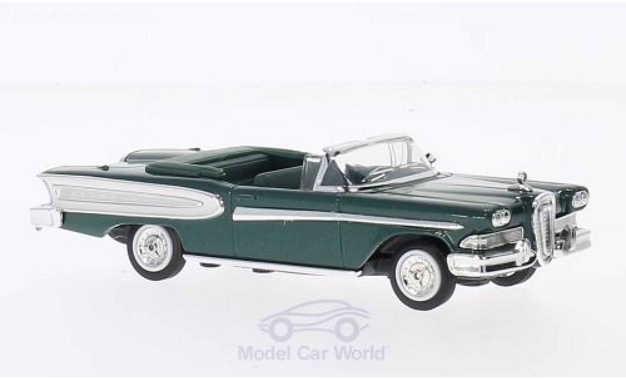 Edsel Citation 1/18 Lucky Die Cast metallico verde 1958 ohne Vitrine modellino in miniatura