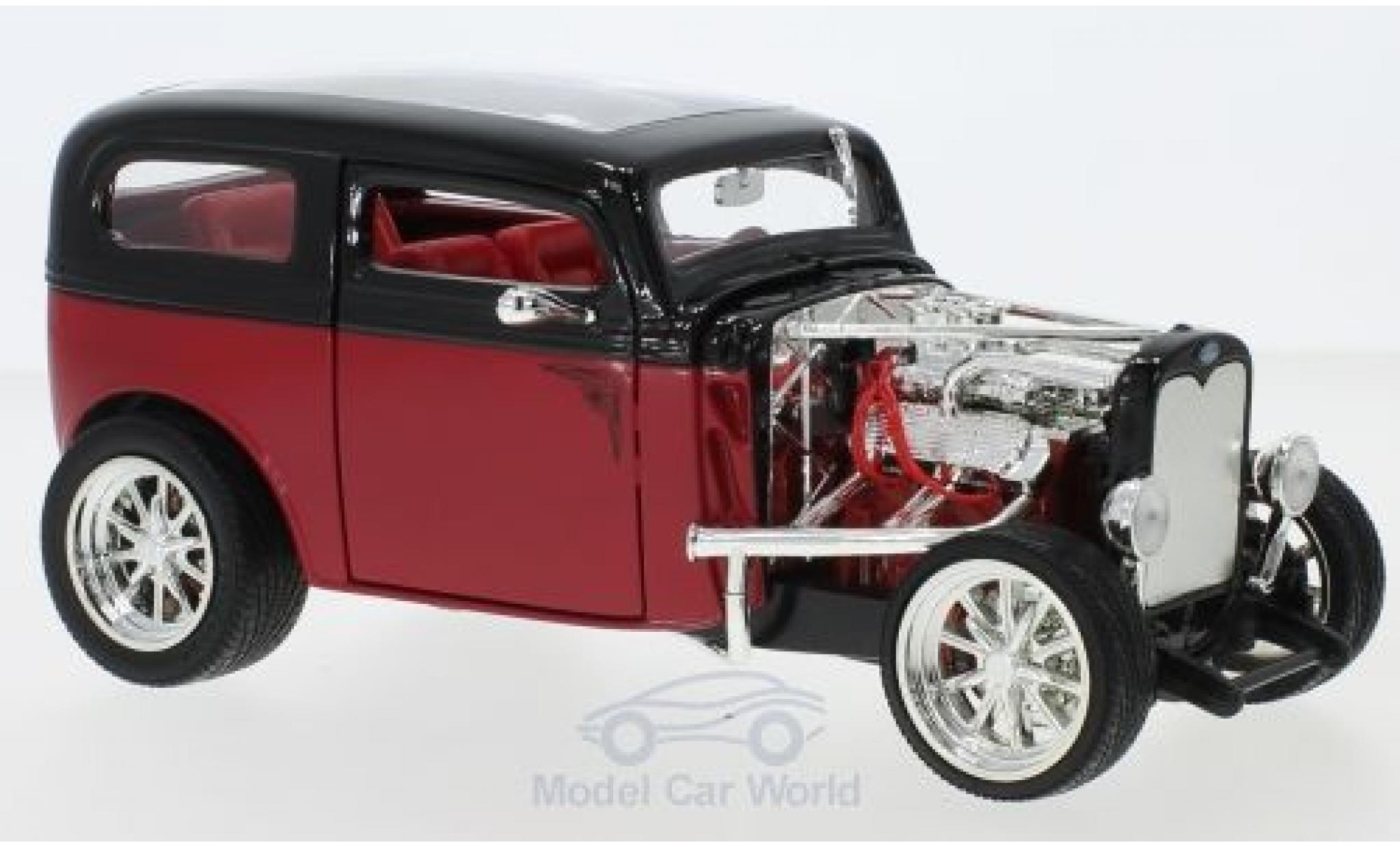 Ford Model A 1/18 Lucky Die Cast Custom rosso/nero 1931 ohne Vitrine modellino in miniatura
