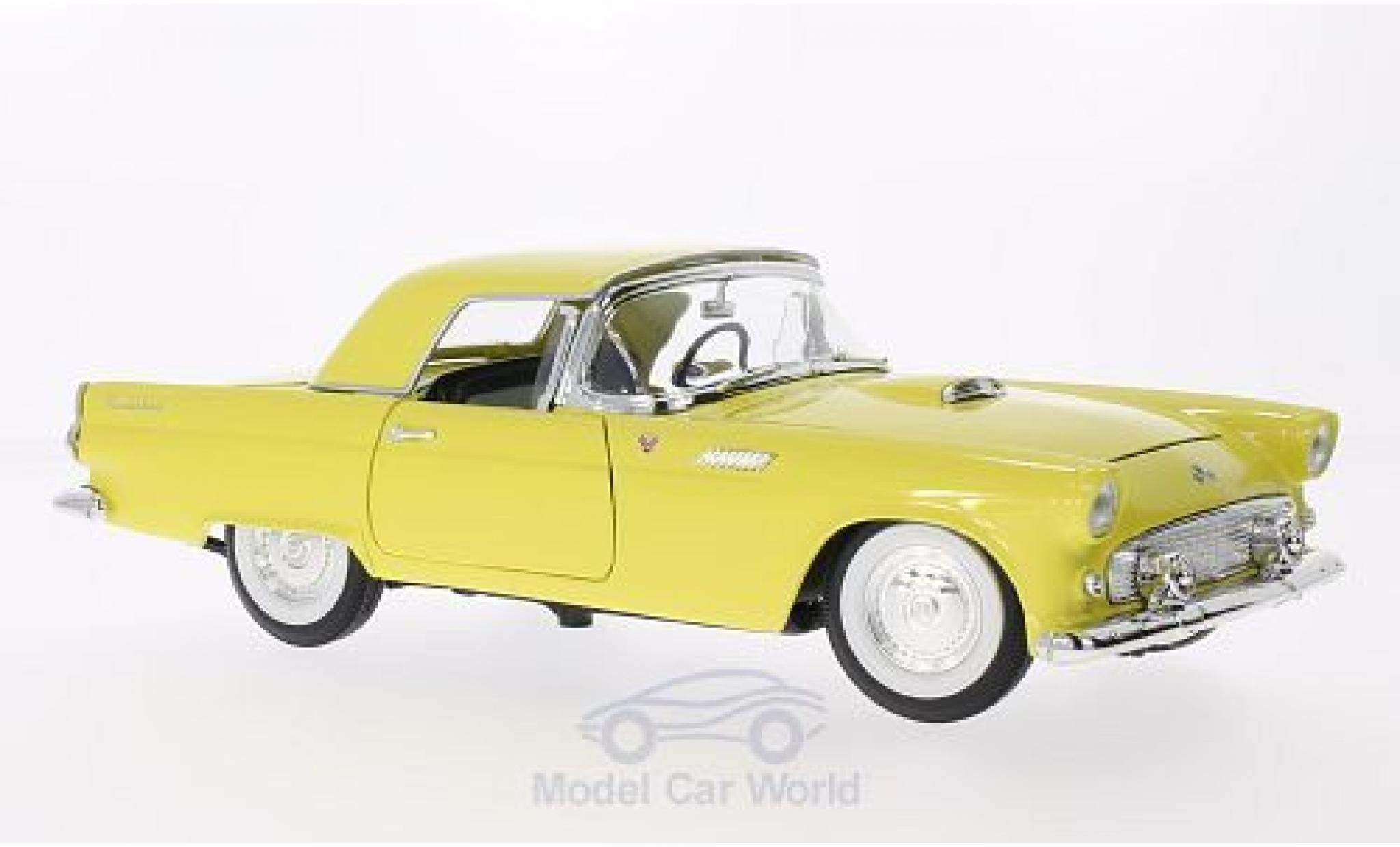 Ford Thunderbird 1955 1/18 Lucky Die Cast giallo 1955 modellino in miniatura