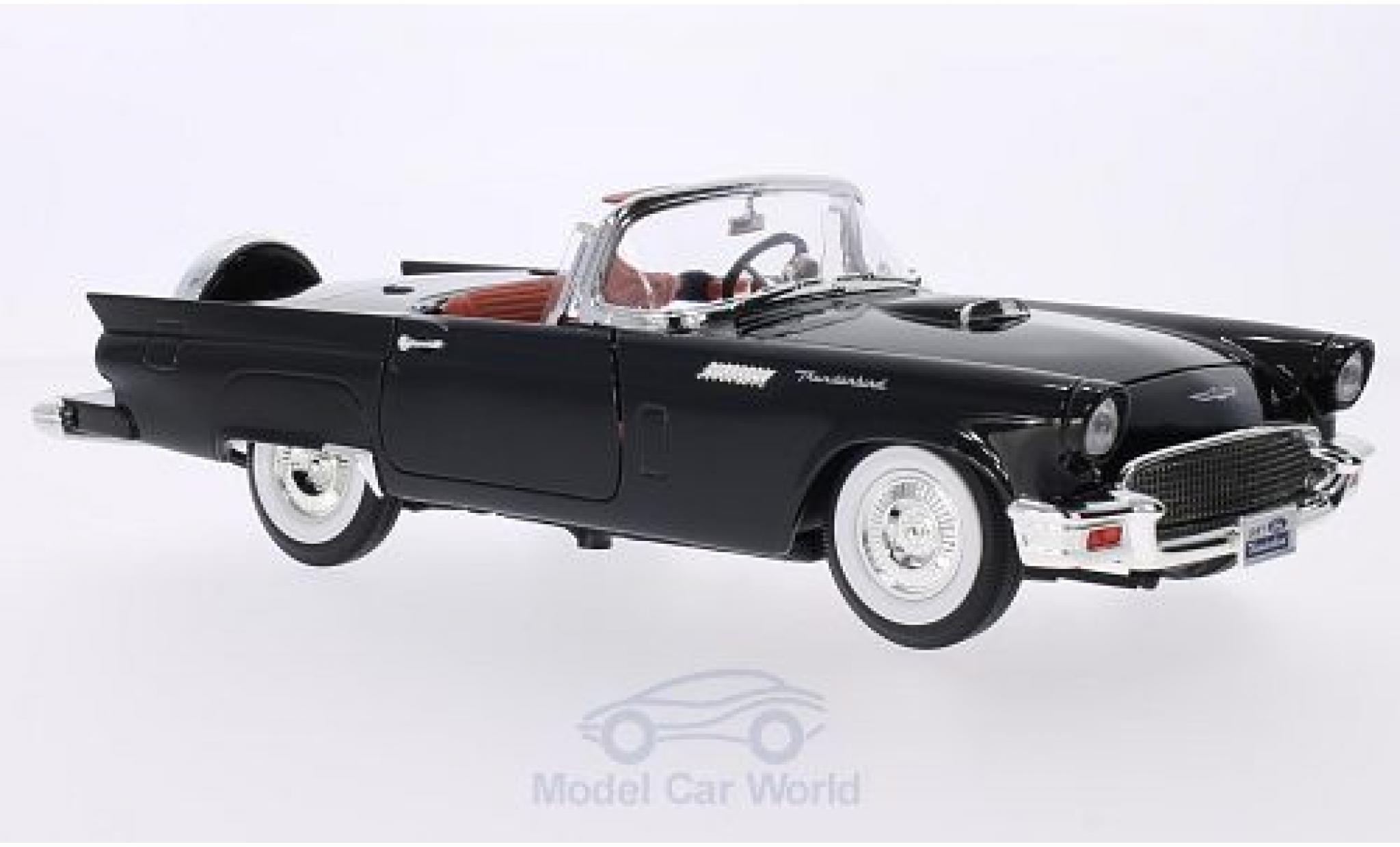 Ford Thunderbird 1/18 Lucky Die Cast nero 1957 Hardtop liegt bei modellino in miniatura