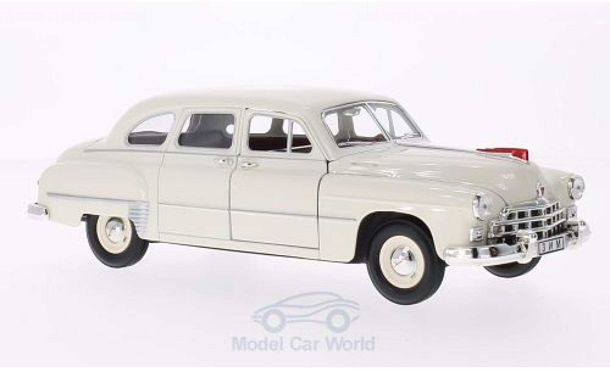 Gaz 12 1/18 Lucky Die Cast GAZ ZIM bianco modellino in miniatura