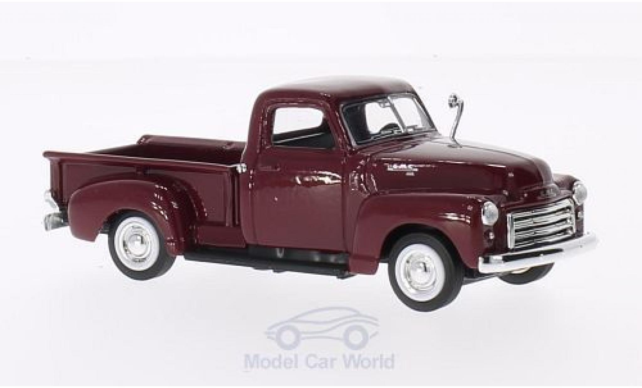 GMC Pick up 1/43 Lucky Die Cast Pick Up rosso 1950 ohne Vitrine modellino in miniatura