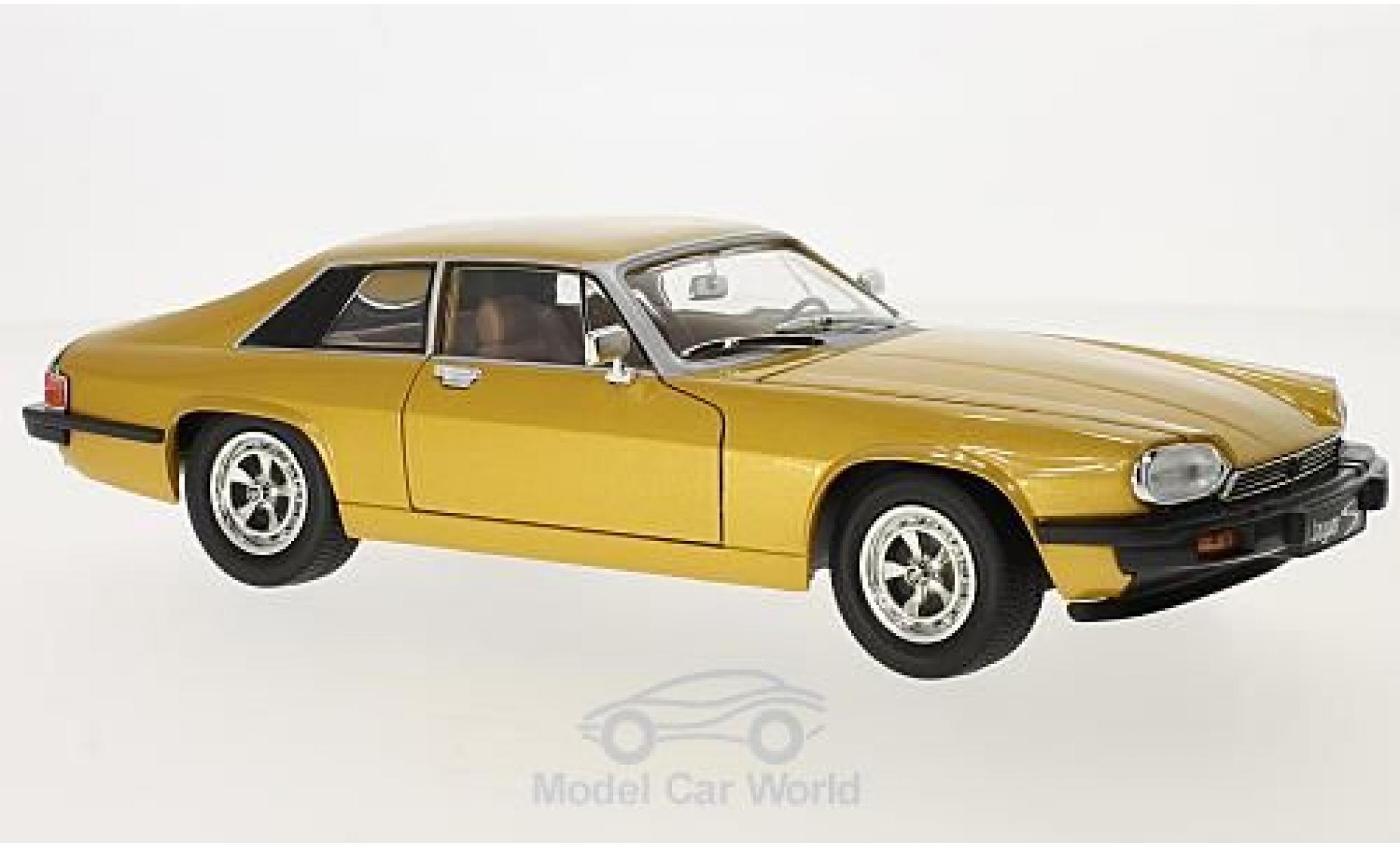 Jaguar XJS 1/18 Lucky Die Cast gold 1975 modellino in miniatura