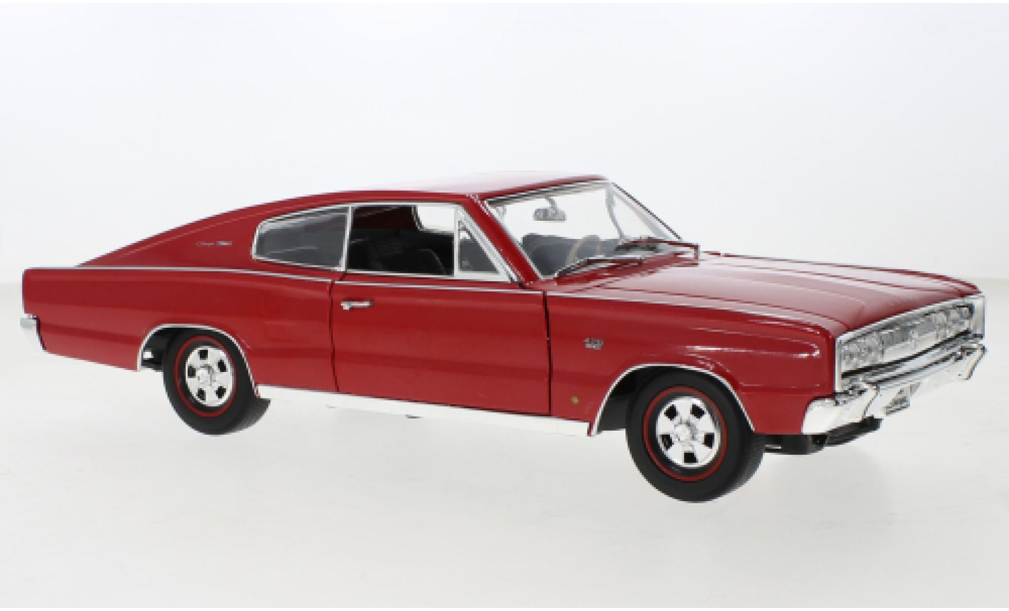 Dodge Charger 1/18 Lucky Die Cast rosso 1966 modellino in miniatura