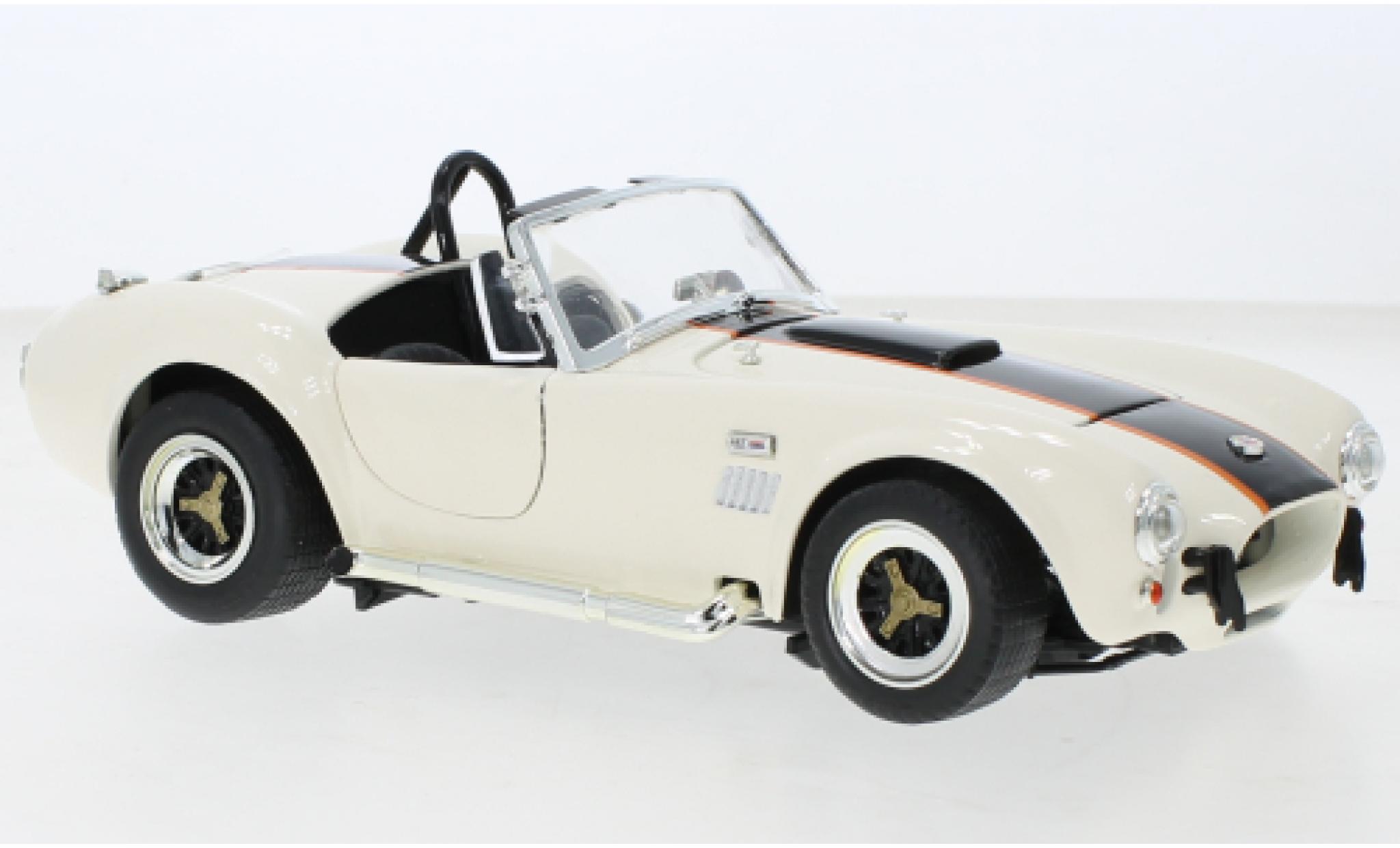 Shelby Cobra 1/18 Lucky Die Cast 427 S/C beige/bianco 1964 modellino in miniatura