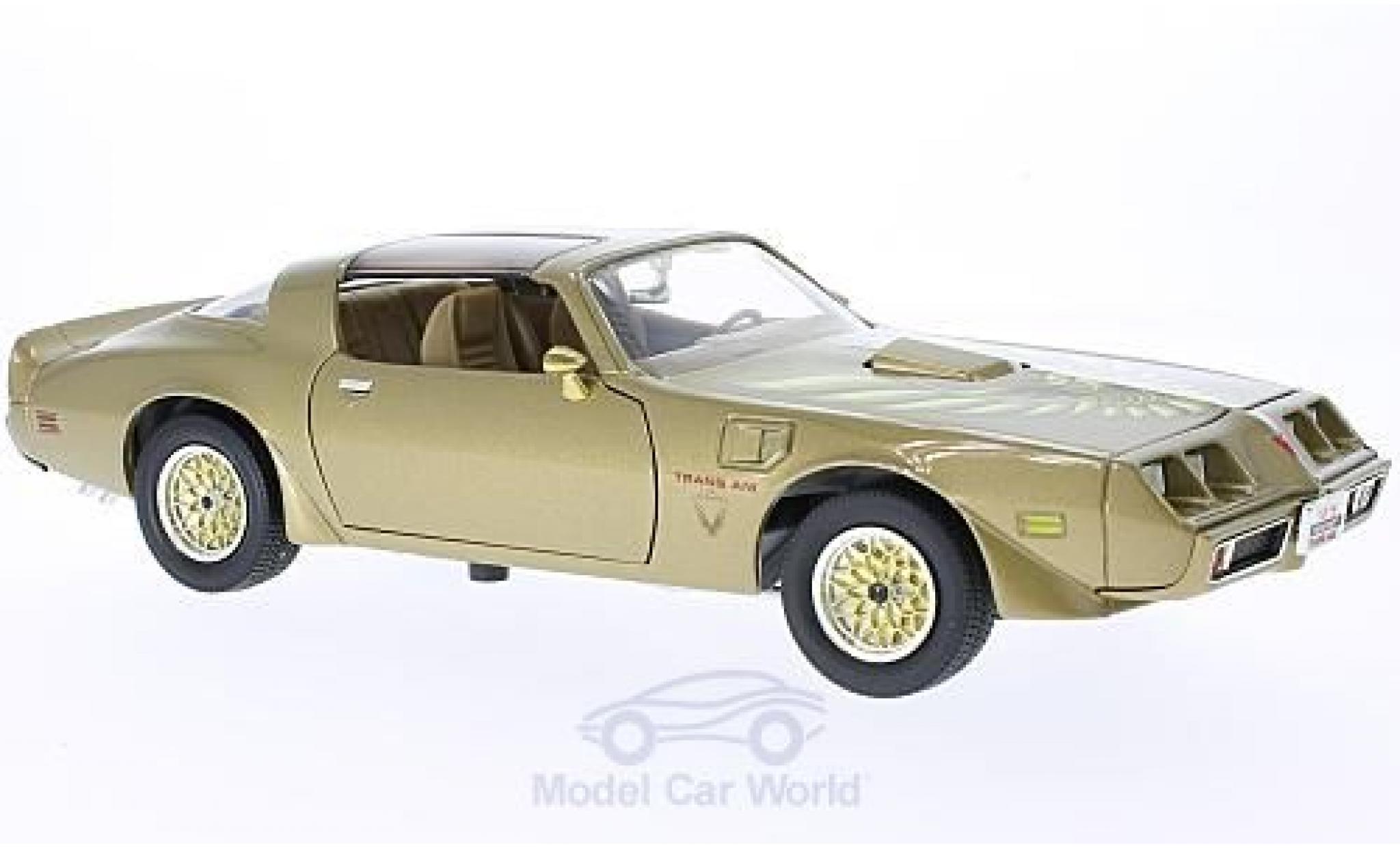 Pontiac Firebird 1/18 Lucky Die Cast Trans Am gold modellino in miniatura