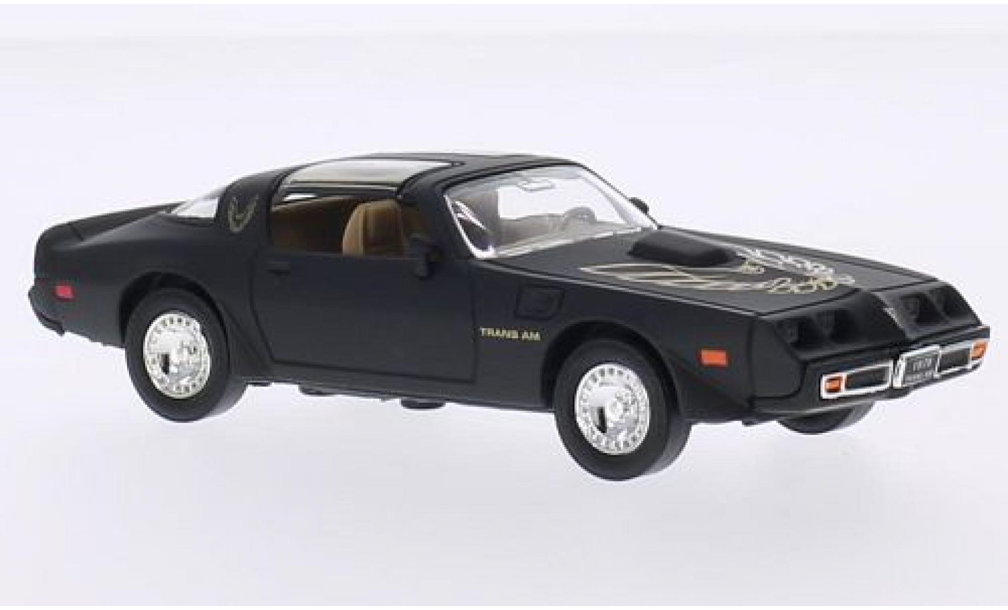 Pontiac Firebird 1/43 Lucky Die Cast Trans Am matt-nero/Dekor 1979 sans Vitrine modellino in miniatura