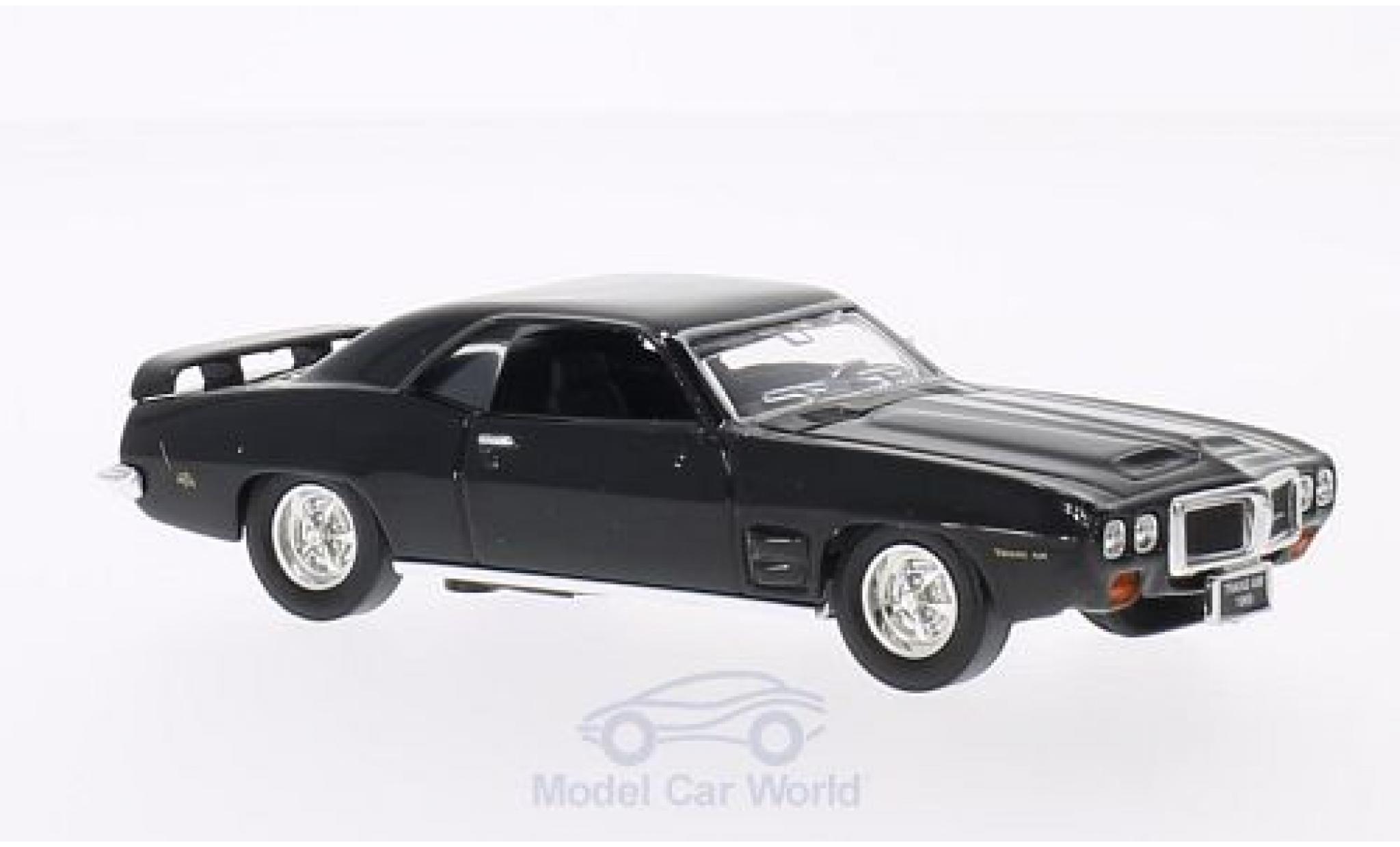 Pontiac Firebird 1/43 Lucky Die Cast Trans Am nero 1969 ohne Vitrine modellino in miniatura