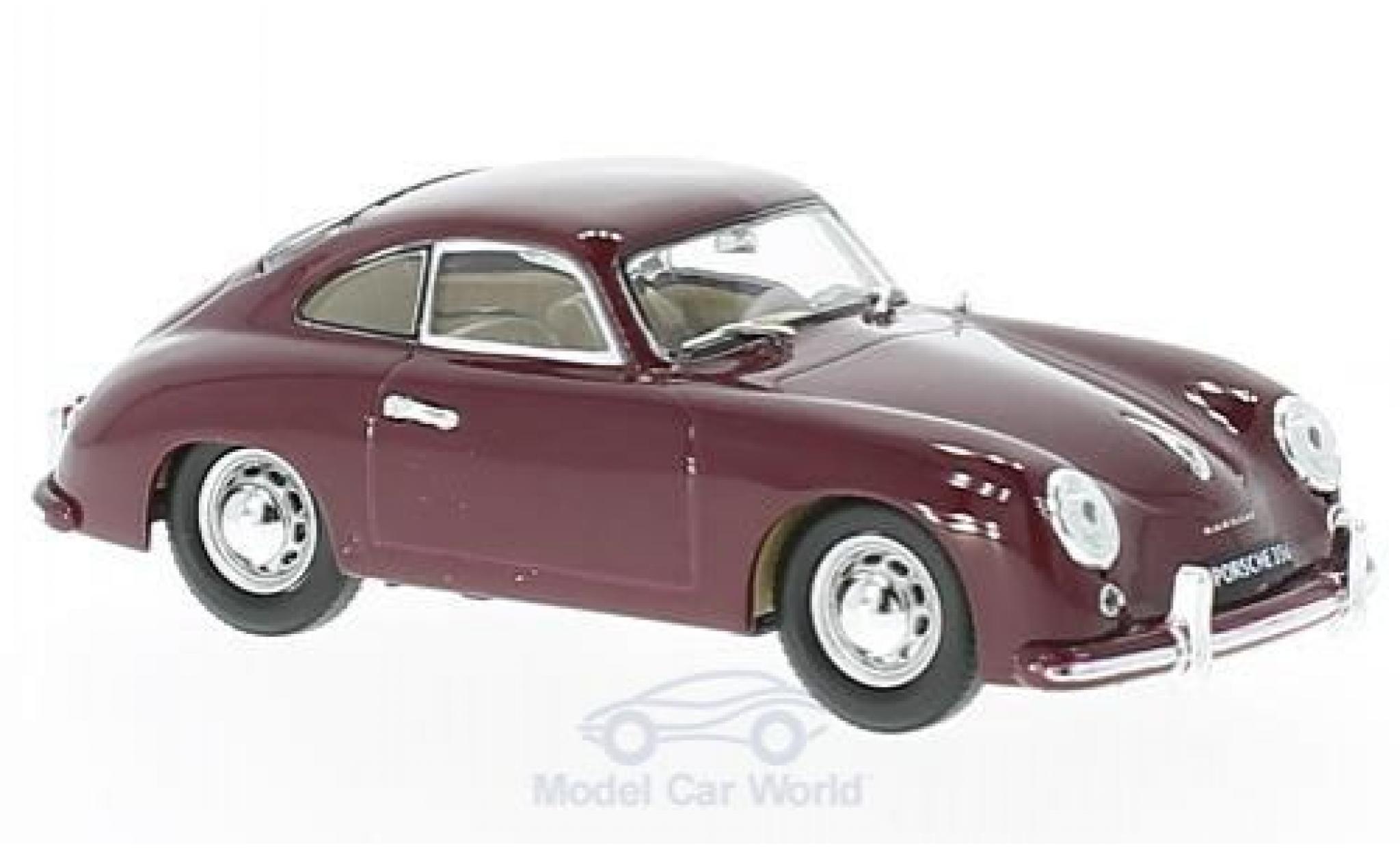 Porsche 356 1/43 Lucky Die Cast rosso 1952 modellino in miniatura
