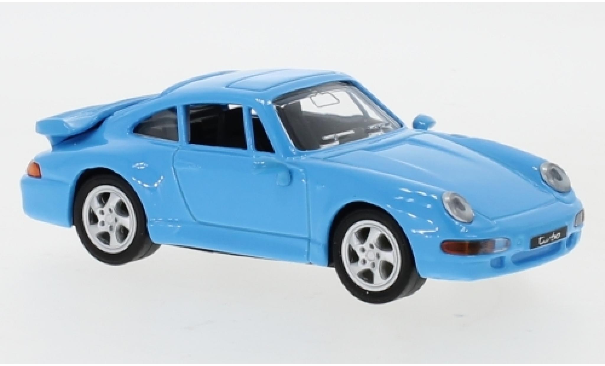Porsche 993 Turbo 1/43 Lucky Die Cast 911 Turbo () blu 1996 modellino in miniatura