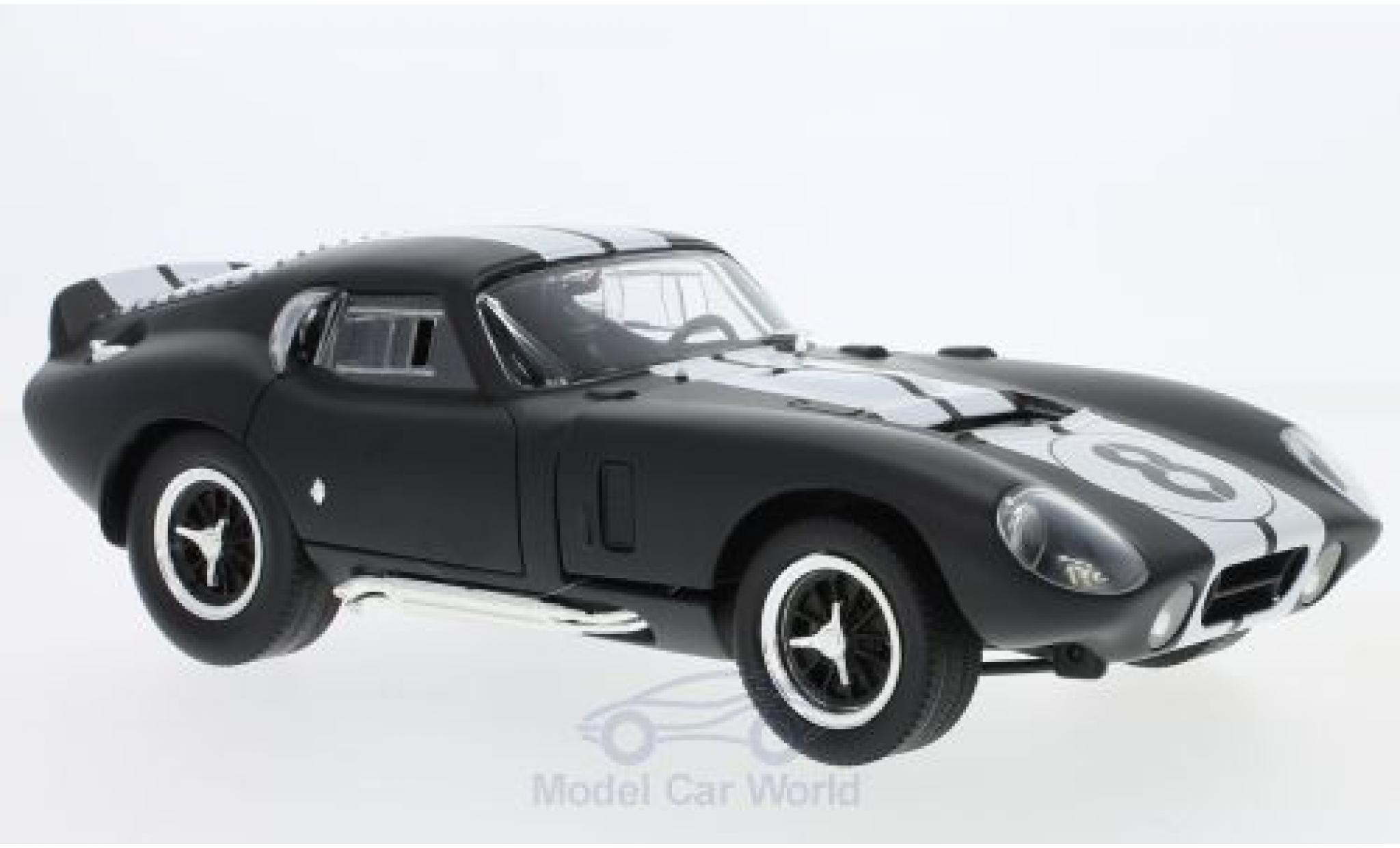 Shelby Cobra 1/18 Lucky Die Cast Daytona Coupe matt-nero/bianco 1965 modellino in miniatura