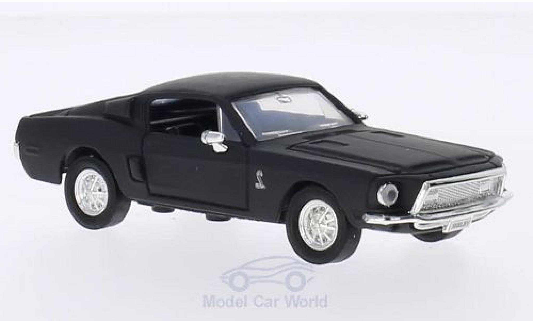 Shelby GT 1/43 Lucky Die Cast -500KR matt-nero 1968 ohne Vitrine modellino in miniatura