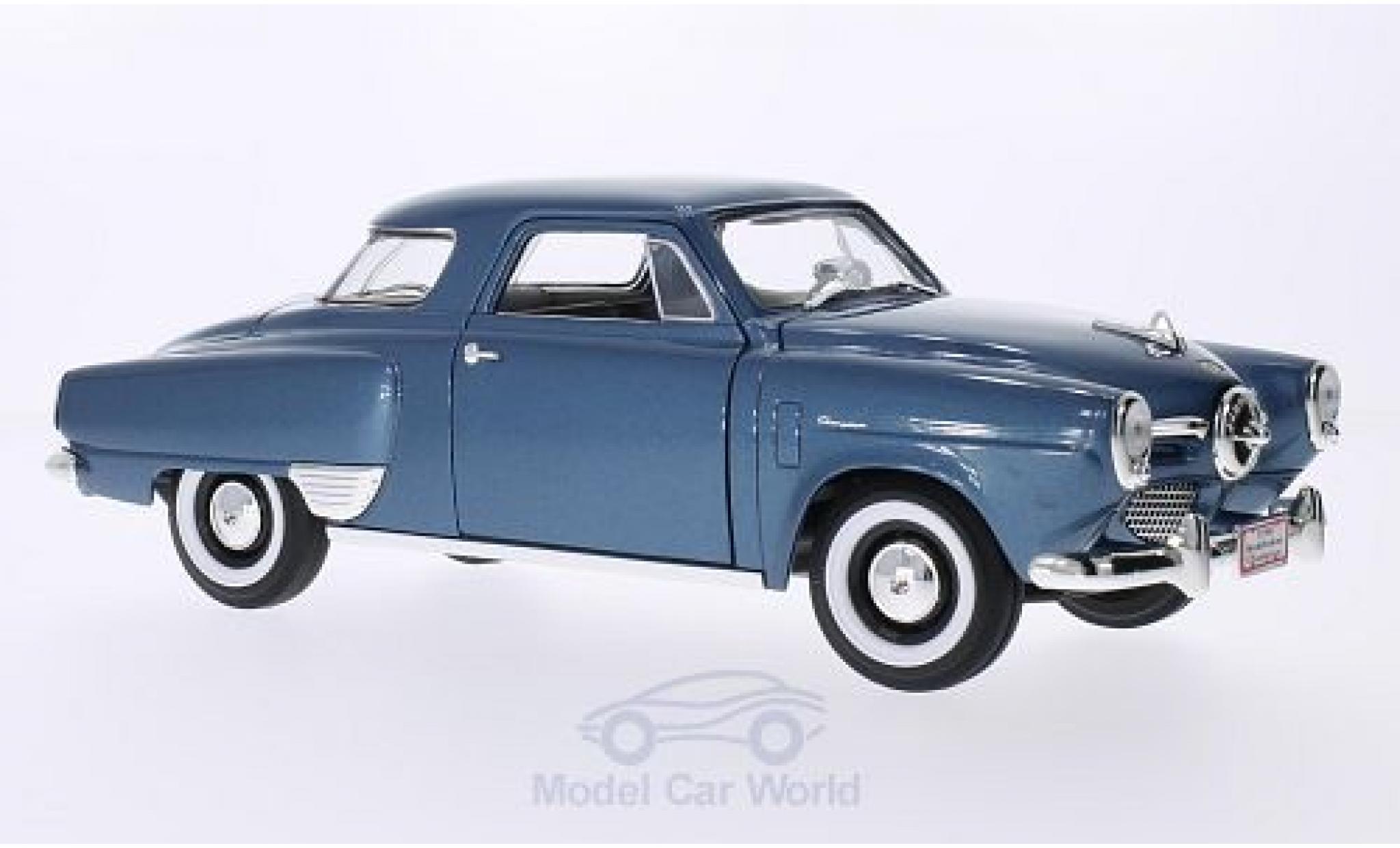 Studebaker Champion 1/18 Lucky Die Cast metallico blu 1950 modellino in miniatura