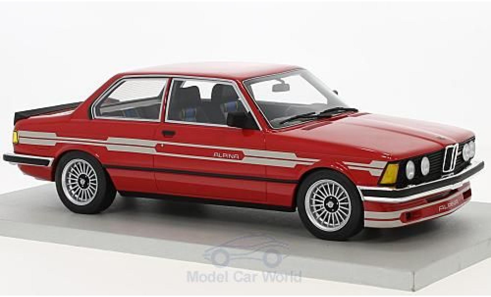 Bmw 323 1/18 Lucky Step Models Alpina rosso 1983 modellino in miniatura