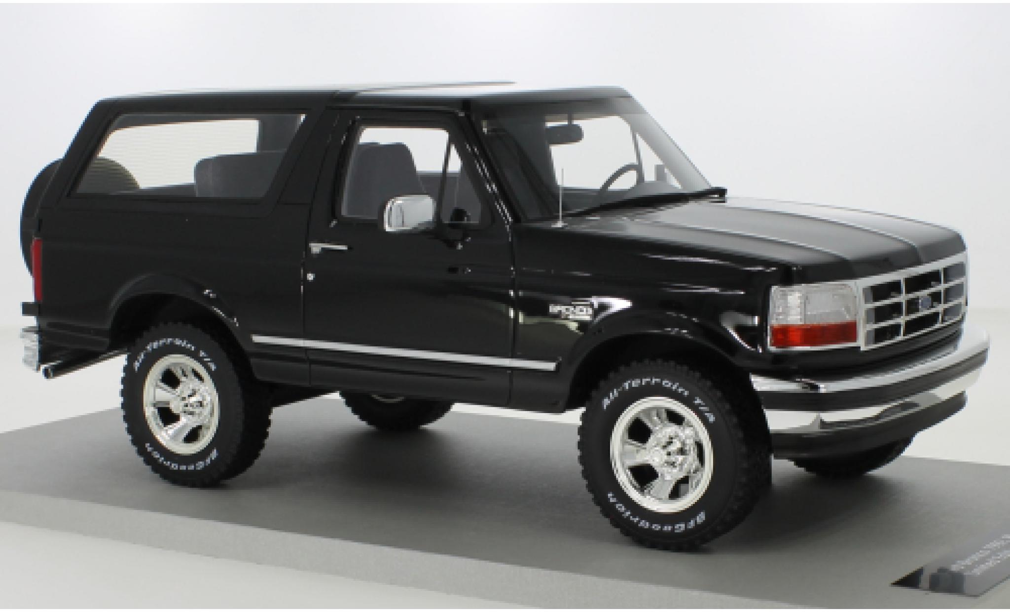 Ford Bronco 1/18 Lucky Step Models nero 1992 modellino in miniatura