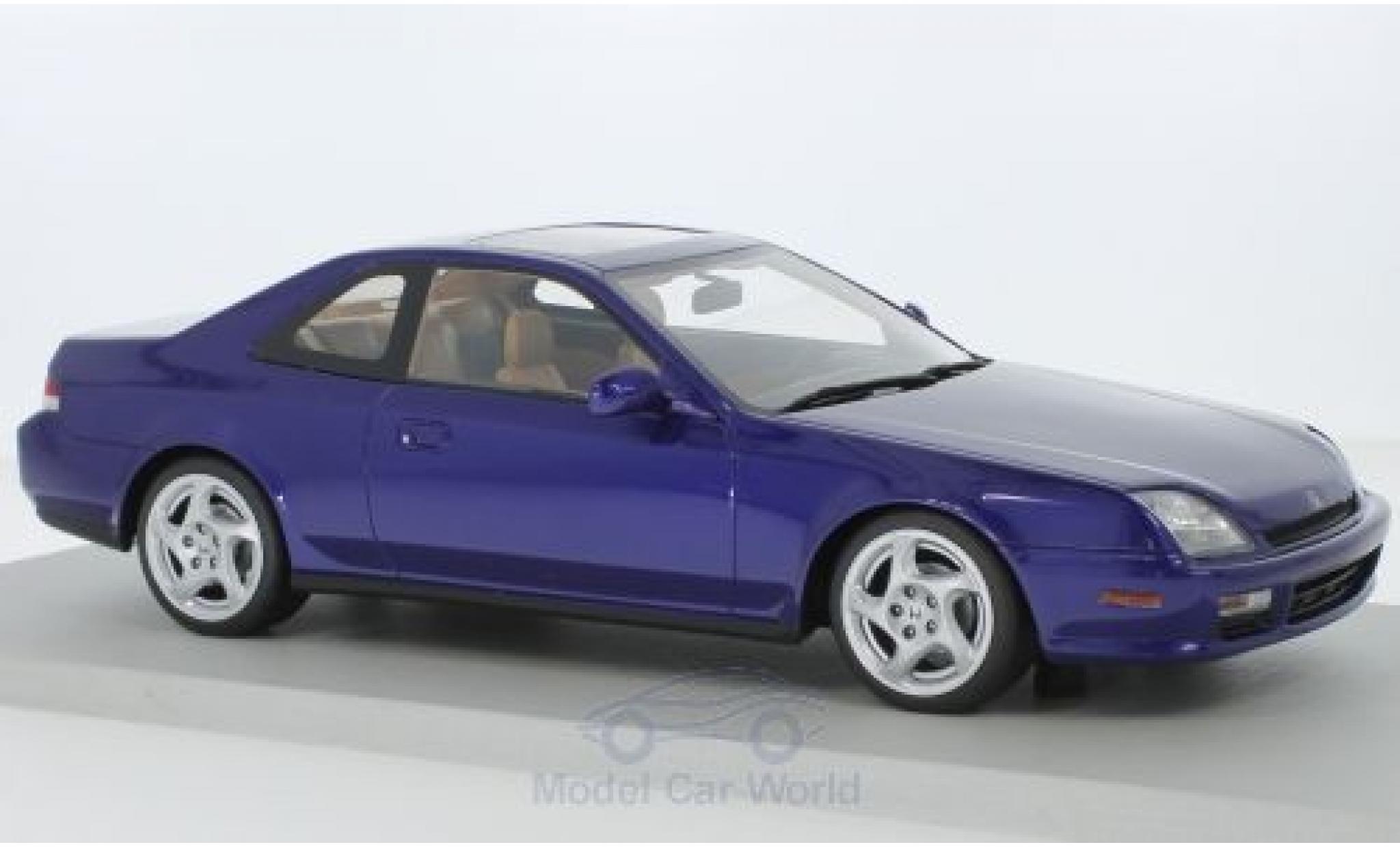 Honda Prelude 1/18 Lucky Step Models metallico blu 1997 modellino in miniatura