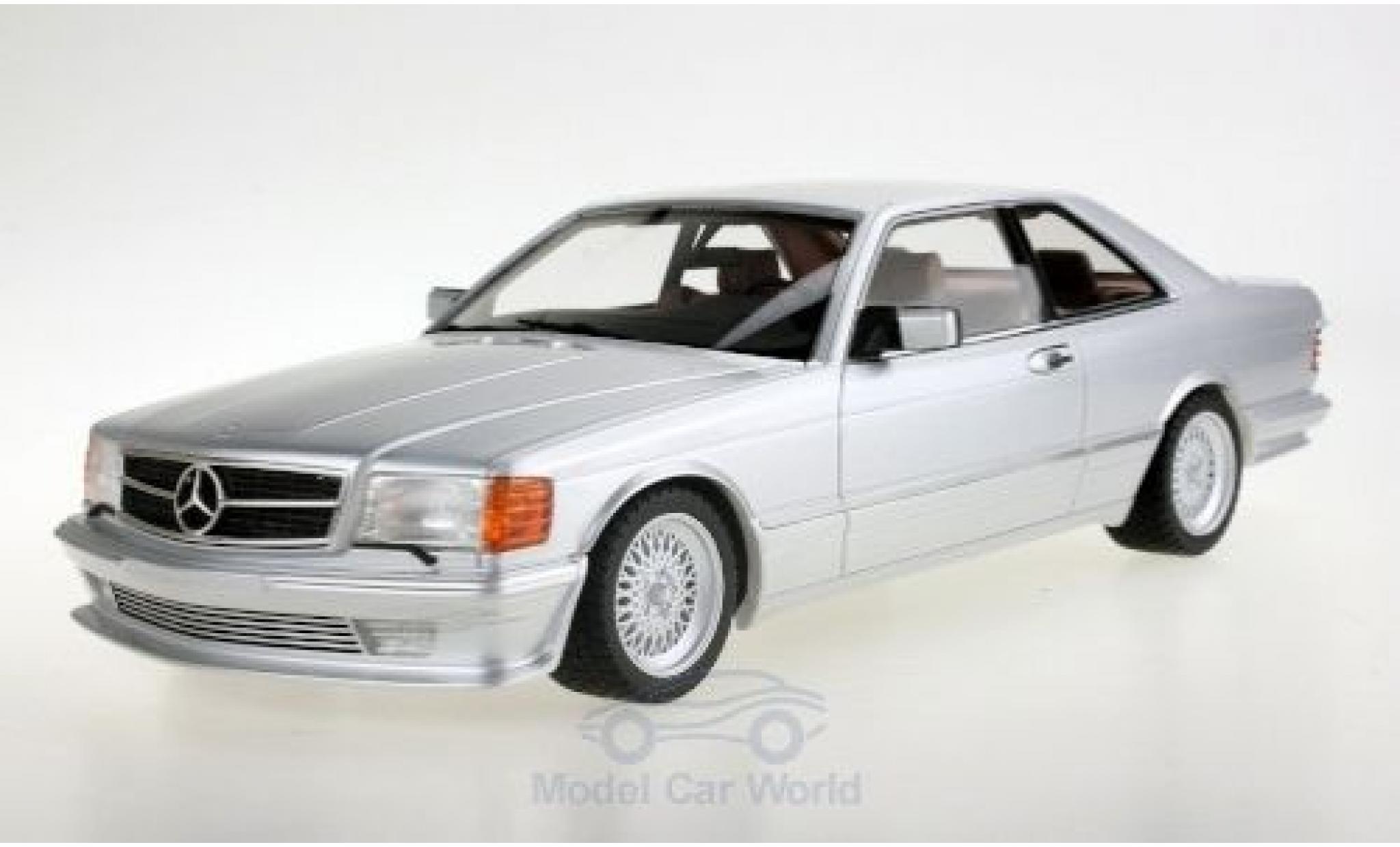 Mercedes 560 1/18 Lucky Step Models SEC (C126) Lorinser grigio 1987 modellino in miniatura