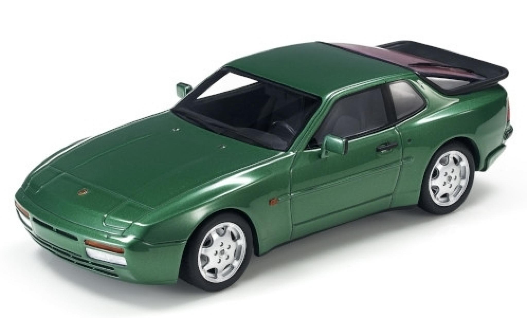 Porsche 944 1/18 Lucky Step Models Turbo S metallico verde modellino in miniatura