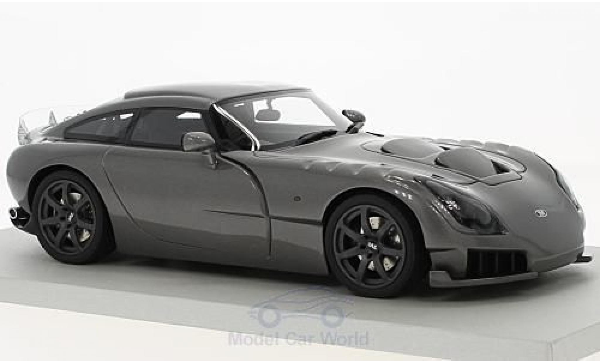 TVR Sagaris 1/18 Lucky Step Models metallico grigio RHD 2005 modellino in miniatura