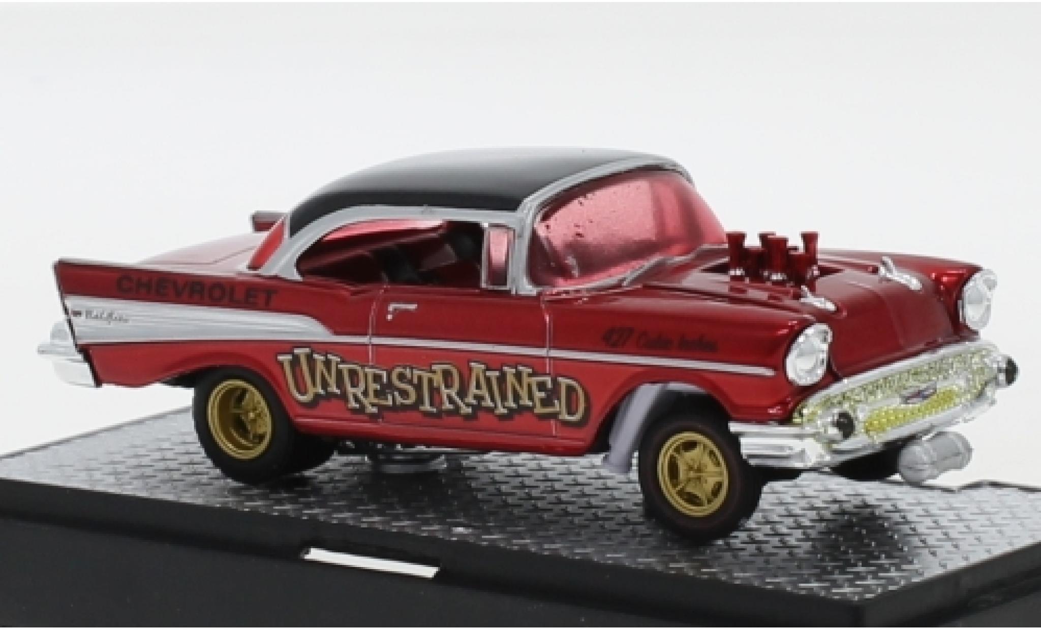 Chevrolet Bel Air 1/64 M2 Machines Gasser Unrestrained 1957 modellino in miniatura