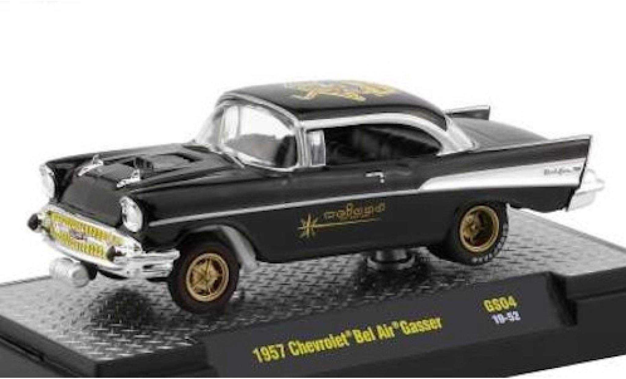 Chevrolet Bel Air 1/64 M2 Machines Gasser Weiand 1957 modellino in miniatura