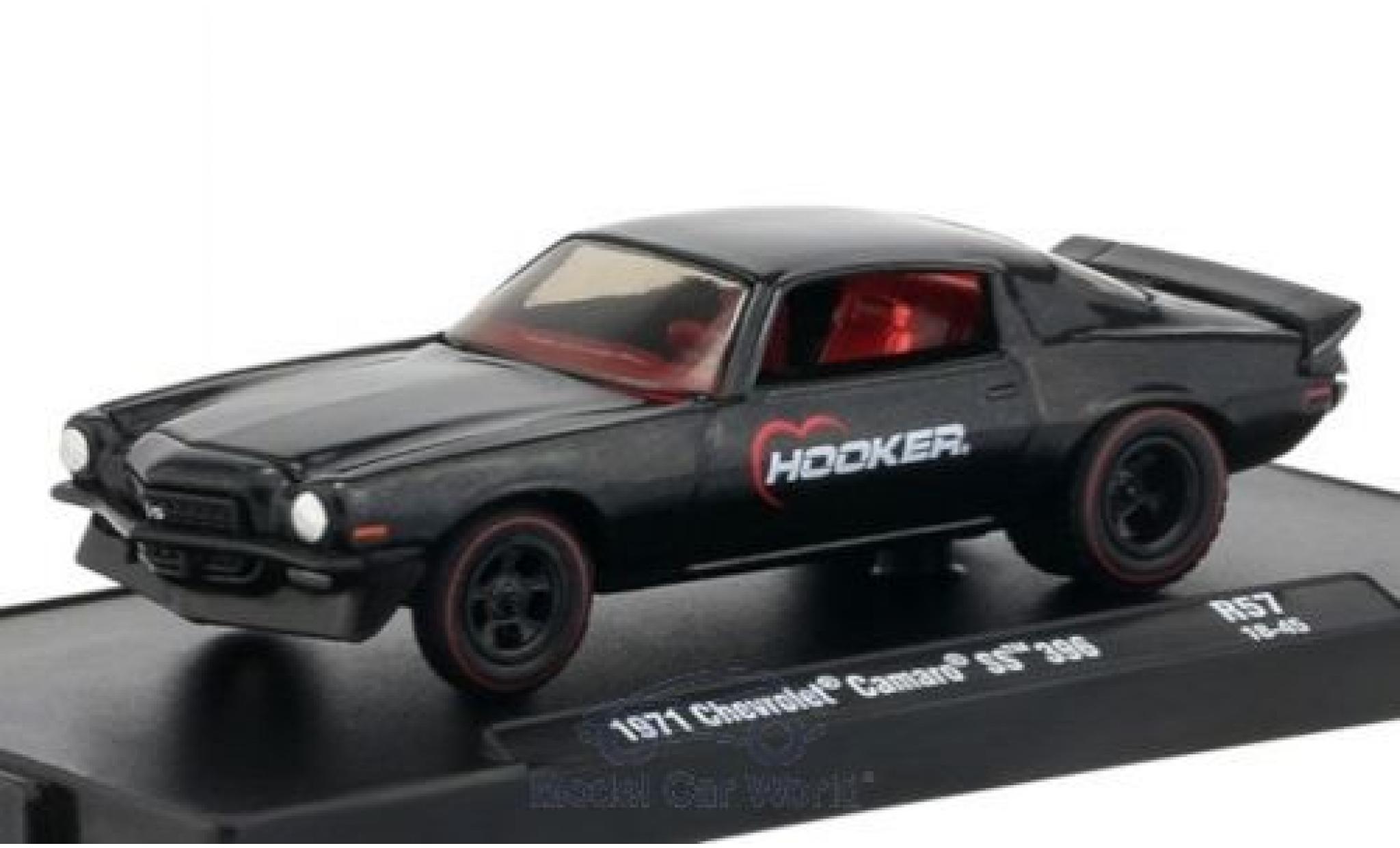 Chevrolet Camaro 1/64 M2 Machines SS 396 metallico anthrazit Hooker 1971 modellino in miniatura