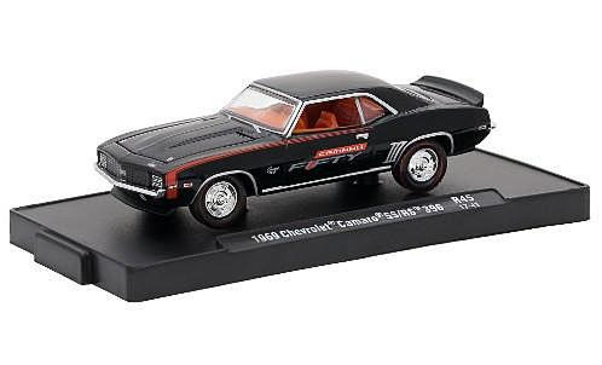 Chevrolet Camaro 1/64 M2 Machines SS/RS 396 nero Fifty 1969 voiture-Drivers Release 45 modellino in miniatura