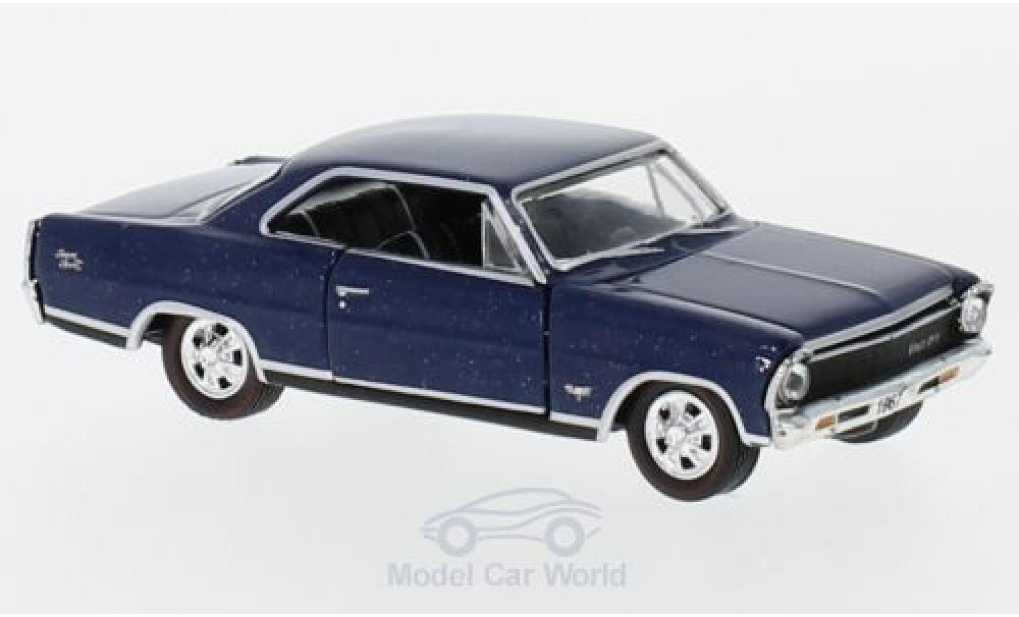 Chevrolet Nova 1/64 M2 Machines SS blu 1967 modellino in miniatura