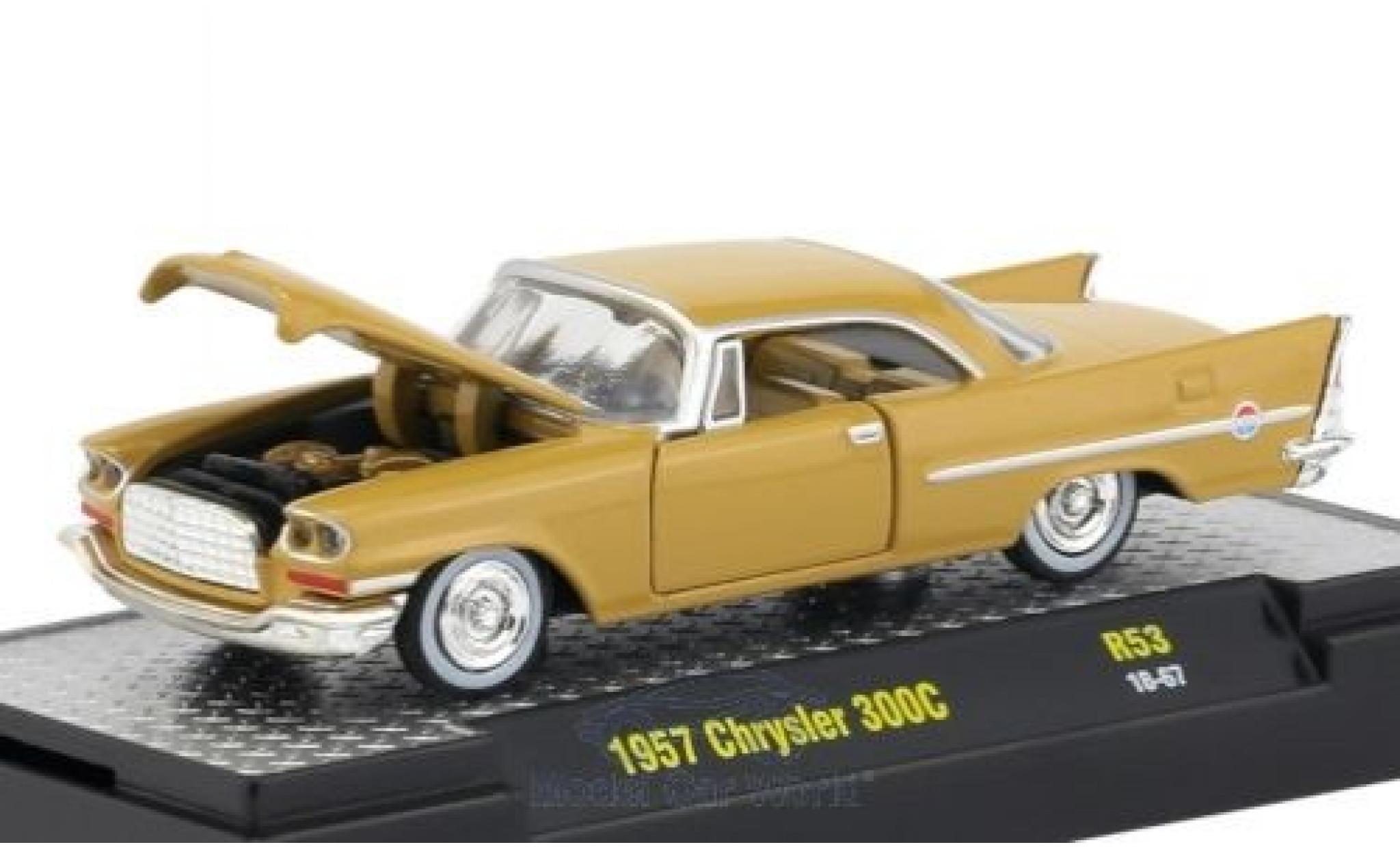 Chrysler 300C 1/18 M2 Machines beige 1957 modellino in miniatura