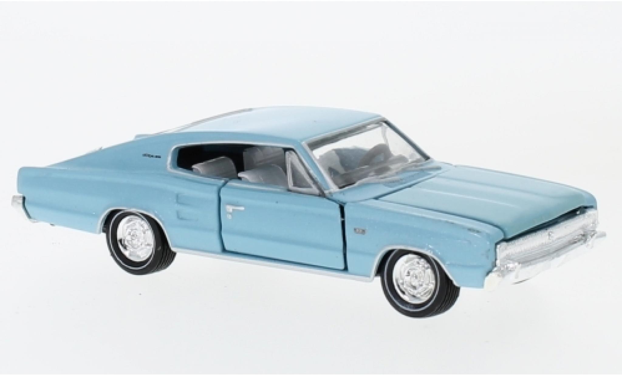 Dodge Charger 1/64 M2 Machines 383 metallico blu 1966 modellino in miniatura