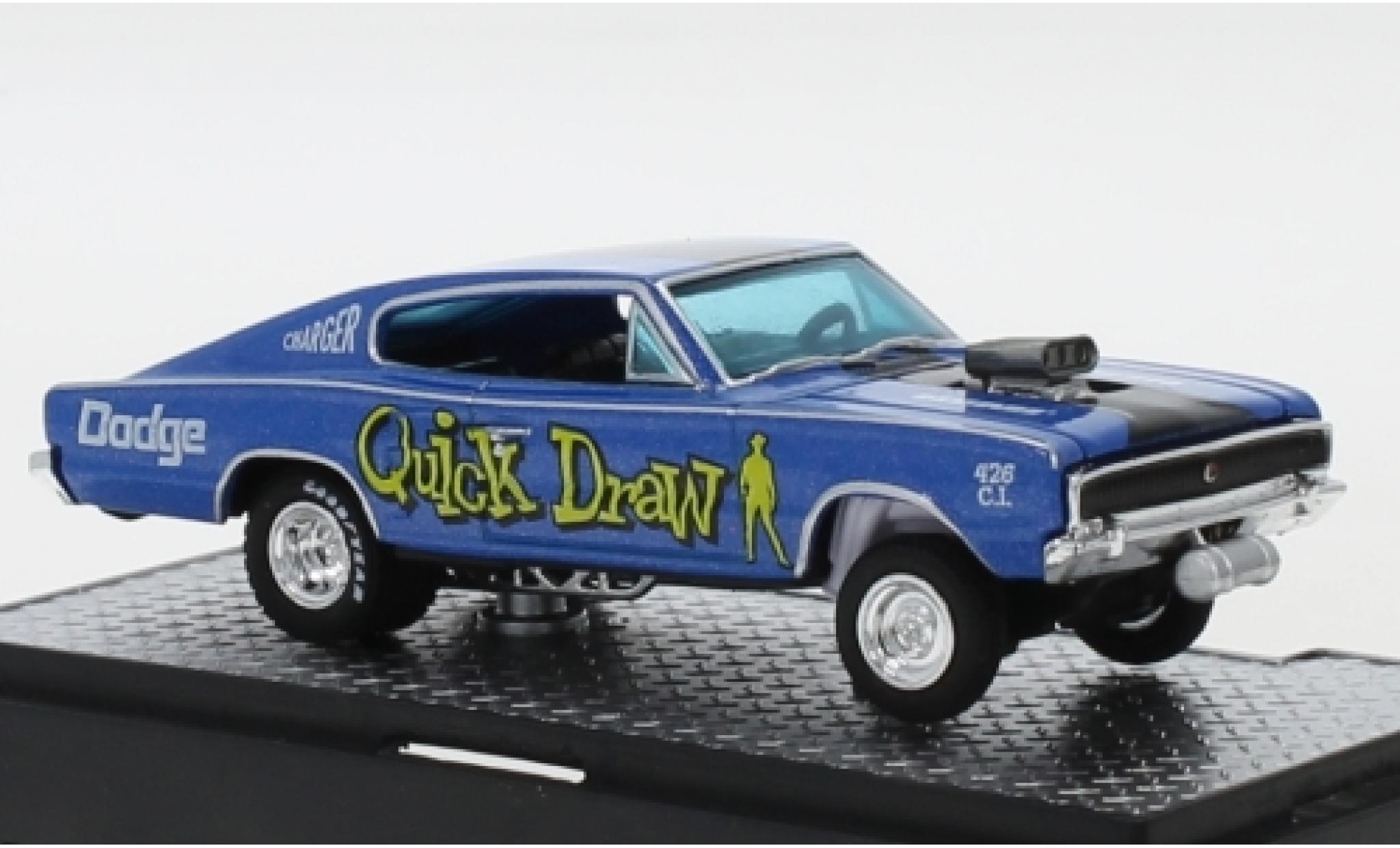 Dodge Charger 1/64 M2 Machines Gasser Quick Draw 1966 modellino in miniatura