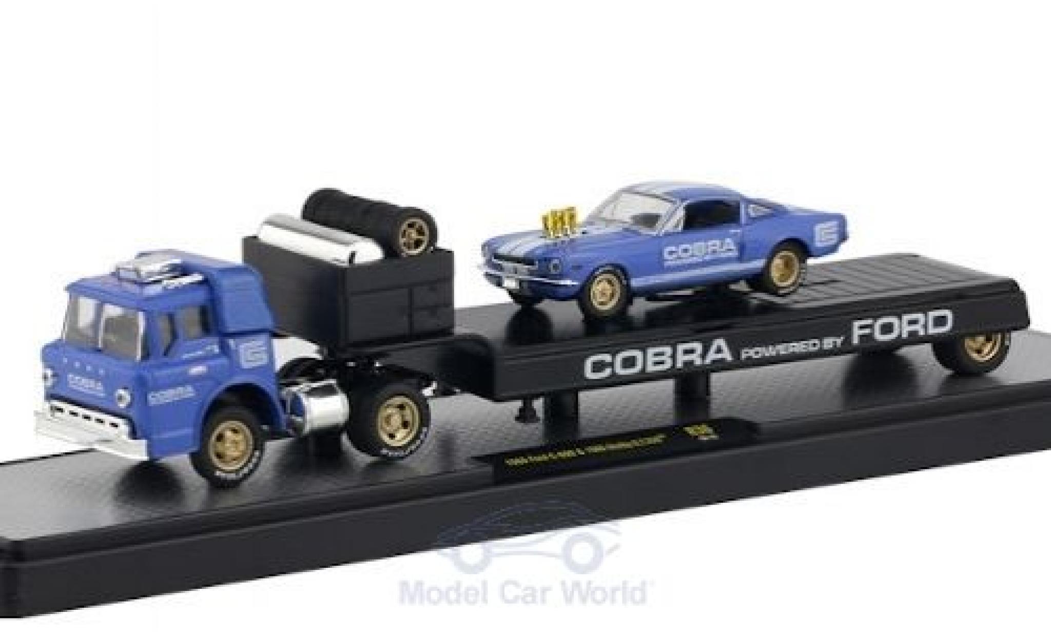 Ford C600 1/64 M2 Machines C-600 Cobra 1966 mit Shelby G.T. 350 modellino in miniatura