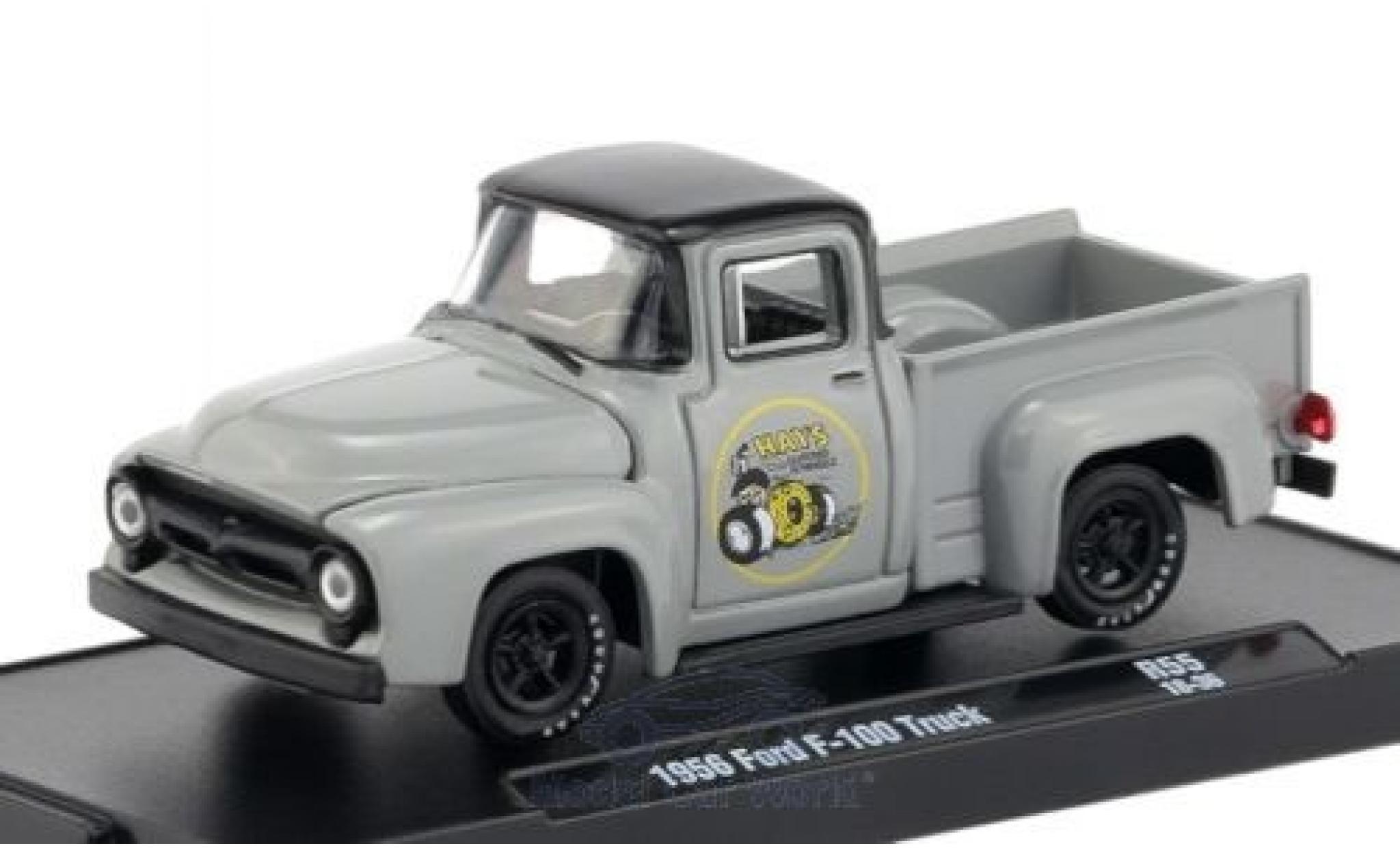 Ford F-1 1/64 M2 Machines 00 grigio/nero 1956 modellino in miniatura