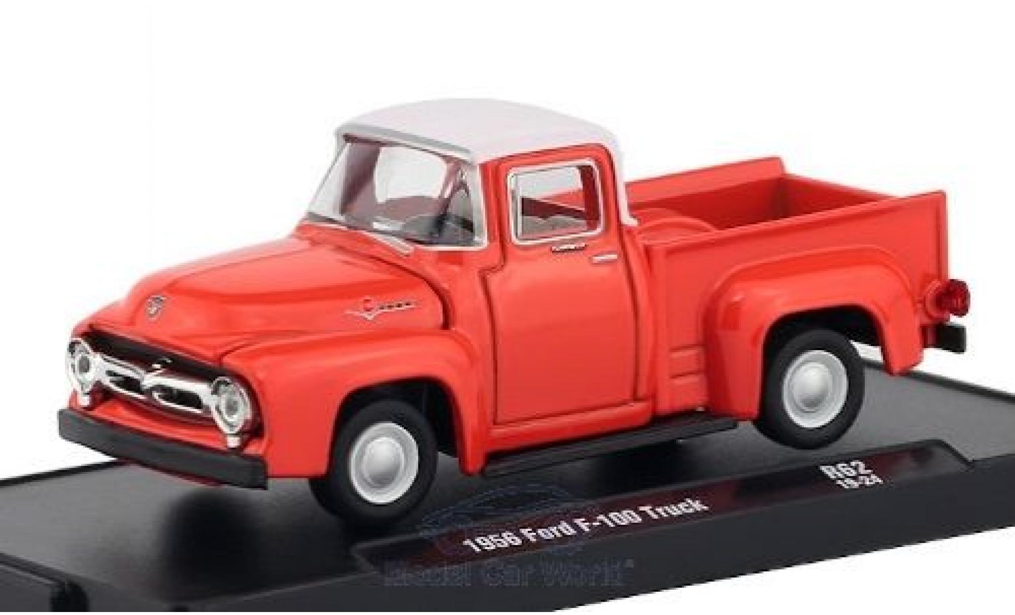 Ford F-1 1/64 M2 Machines 00 Truck rosso/bianco 1956 modellino in miniatura