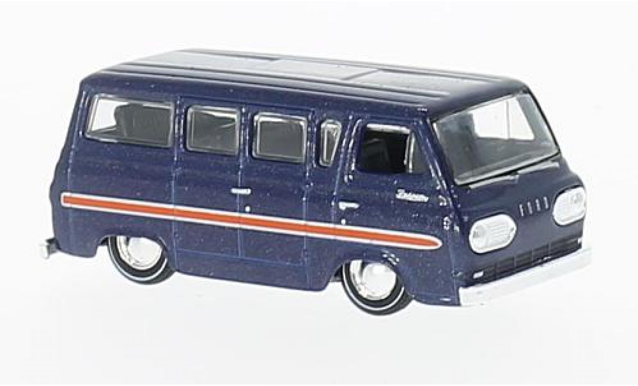 Ford Falcon 1/64 M2 Machines Club Wagon metallico blu 1965 modellino in miniatura