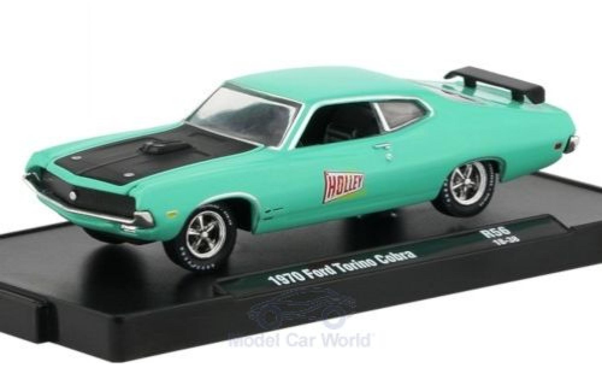 Ford Torino 1/64 M2 Machines Cobra türkis/nero 1970 modellino in miniatura