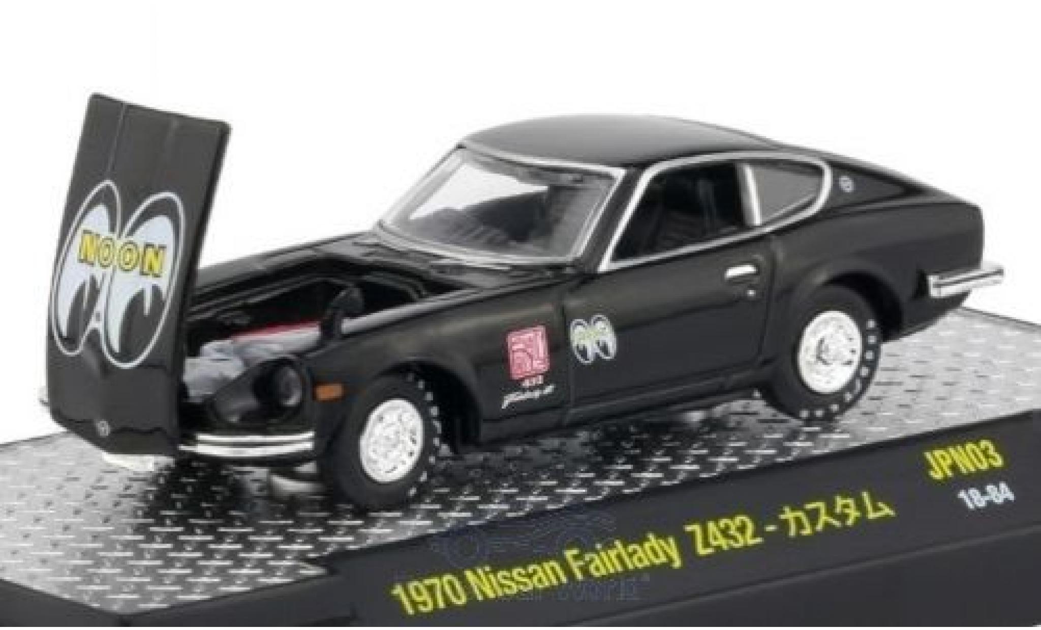 Nissan Fairlady Z 1/64 M2 Machines 432 nero 1970 modellino in miniatura