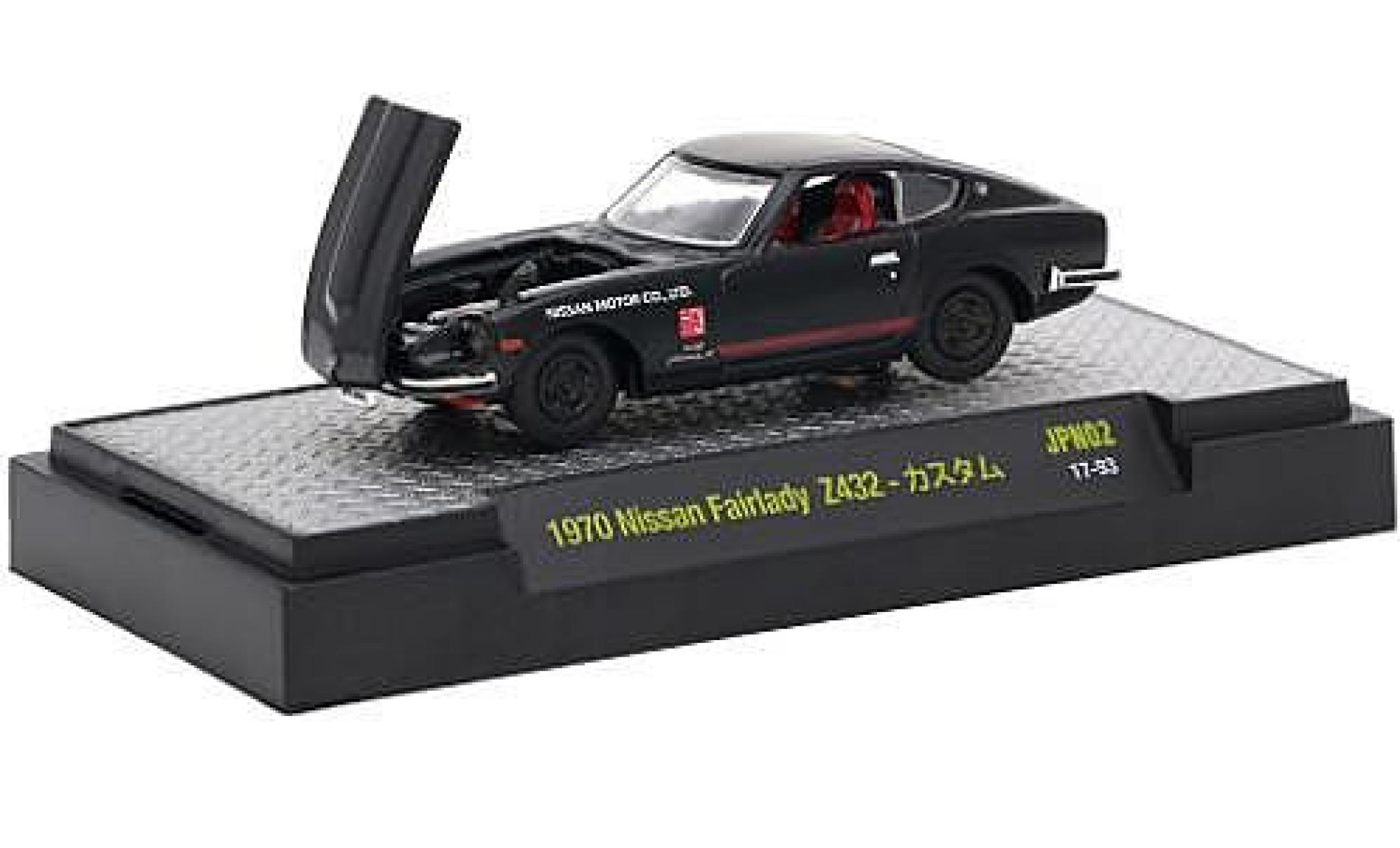 Nissan Fairlady Z 1/64 M2 Machines 432 nero RHD 1970 modellino in miniatura