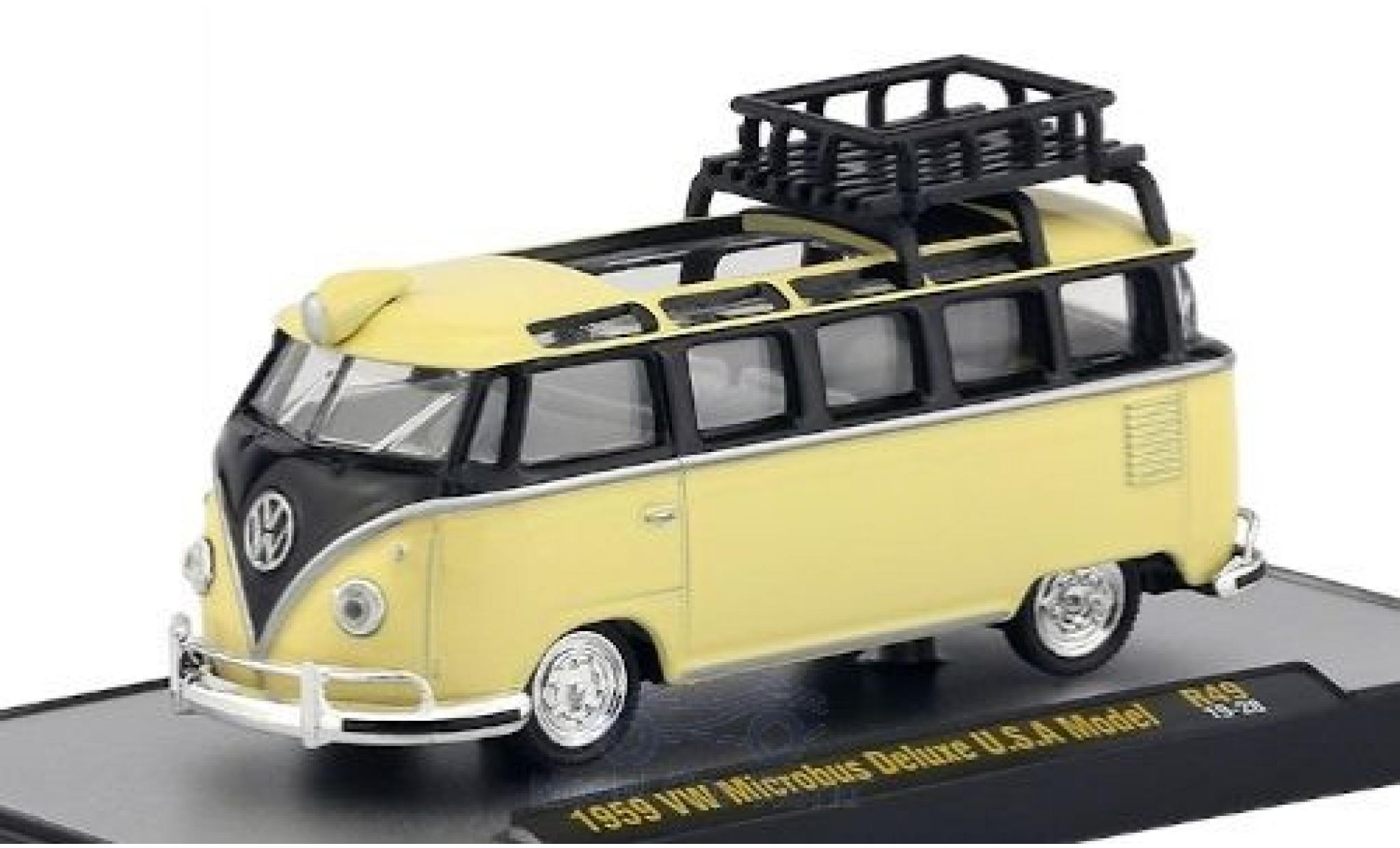 Volkswagen T1 1/64 M2 Machines Deluxe beige/nero 1959 modellino in miniatura