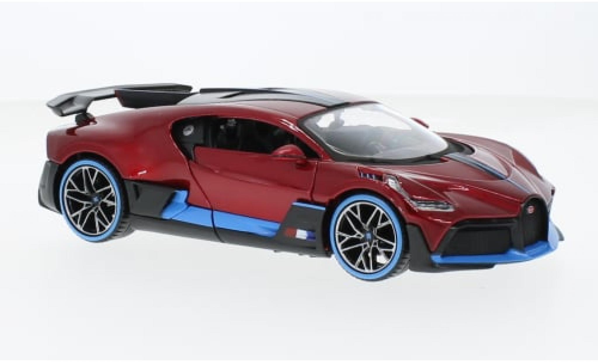 Bugatti Divo 1/24 Maisto metallise rot/blau 2024 1:24 modellino in miniatura