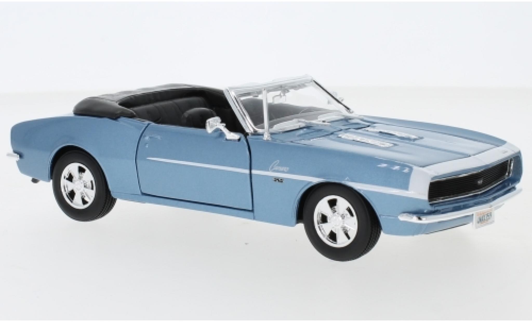 Chevrolet Camaro 1/24 Maisto SS 396 Convertibile metallico blu 1968 modellino in miniatura