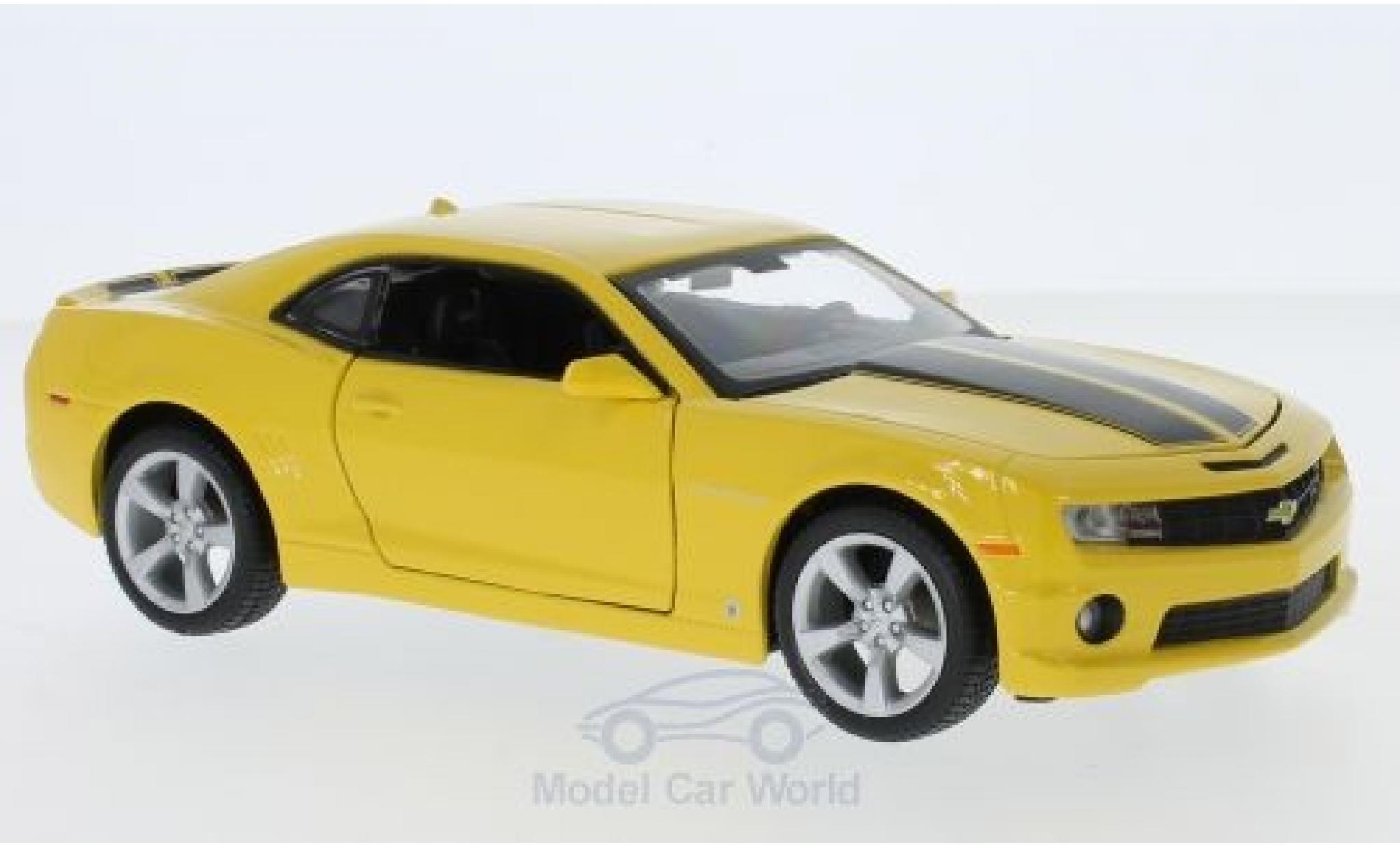 Chevrolet Camaro RS 1/24 Maisto SS RS giallo/nero 2010 modellino in miniatura