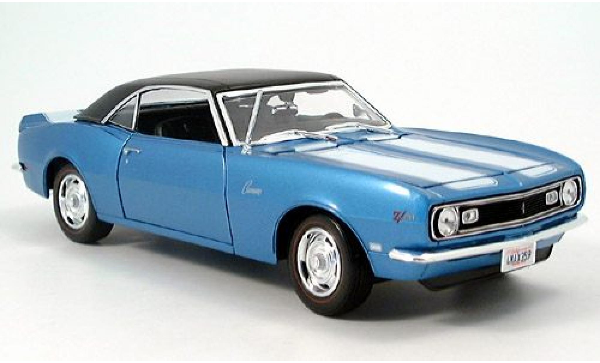Chevrolet Camaro 1/18 Maisto Z28 metallico blu 1968 sans Vitrine modellino in miniatura