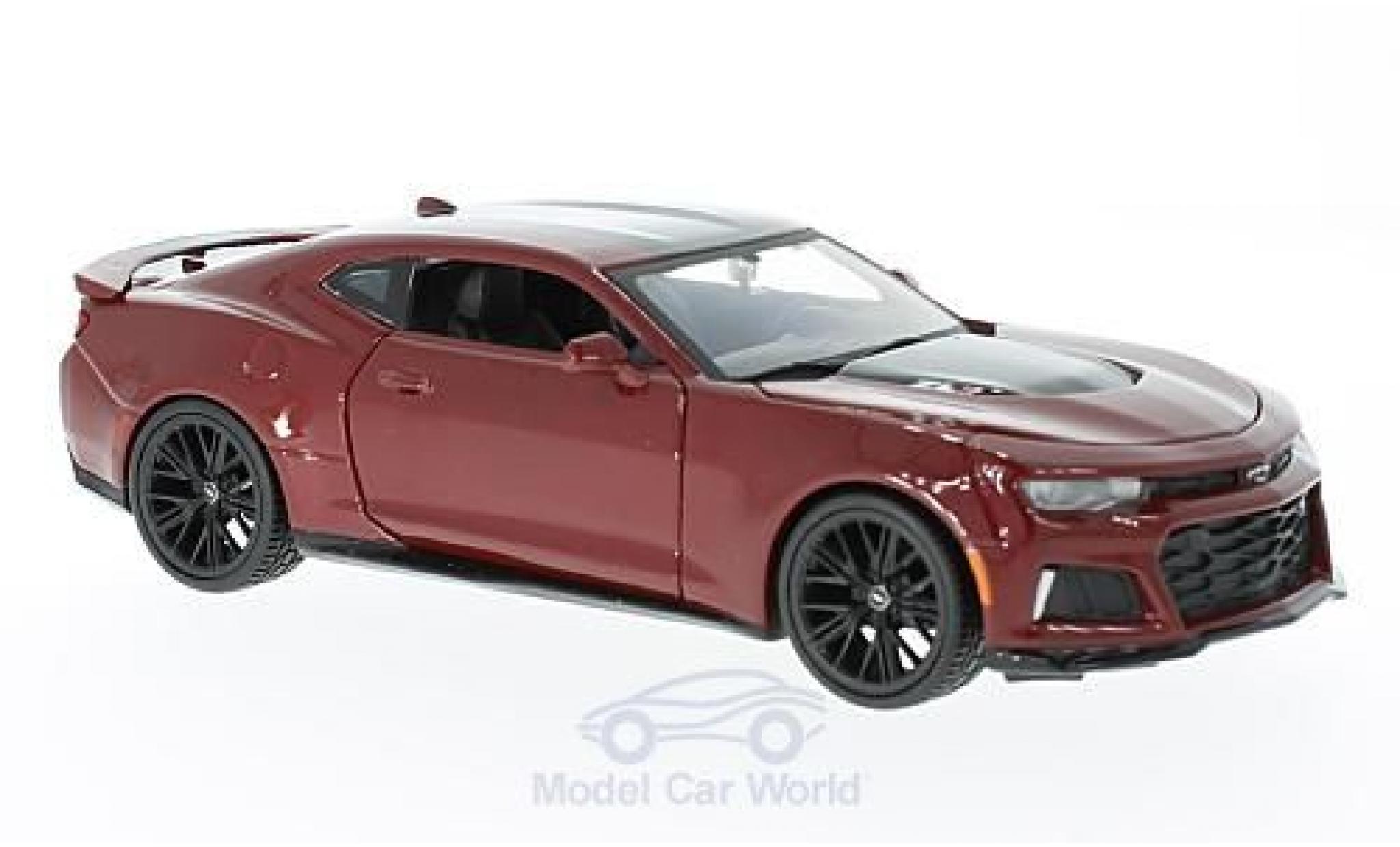 Chevrolet Camaro ZL1 1/24 Maisto ZL1 metallico rosso 2017 modellino in miniatura