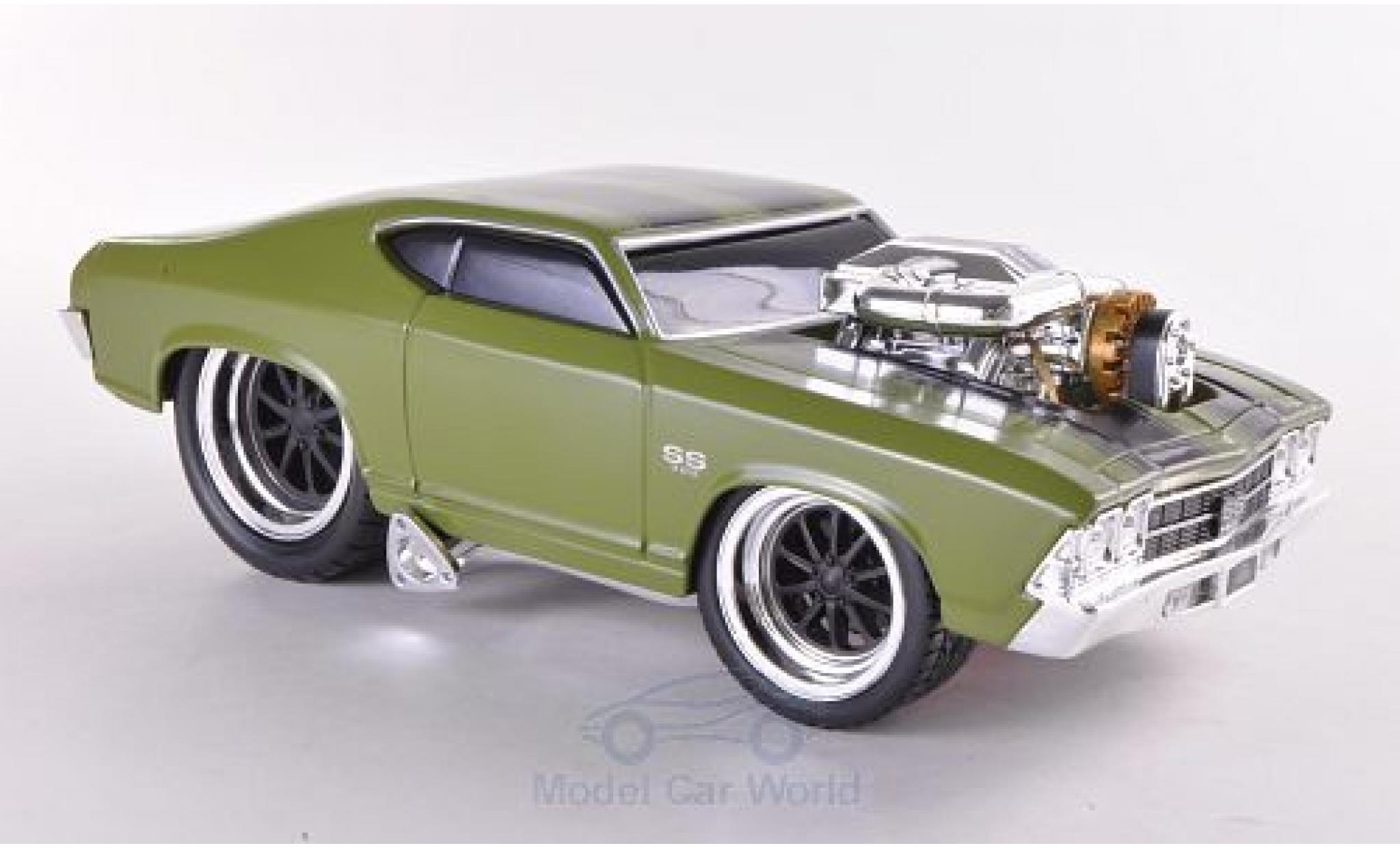 Chevrolet Chevelle 1969 1/24 Maisto SS oliv 1969 modellino in miniatura